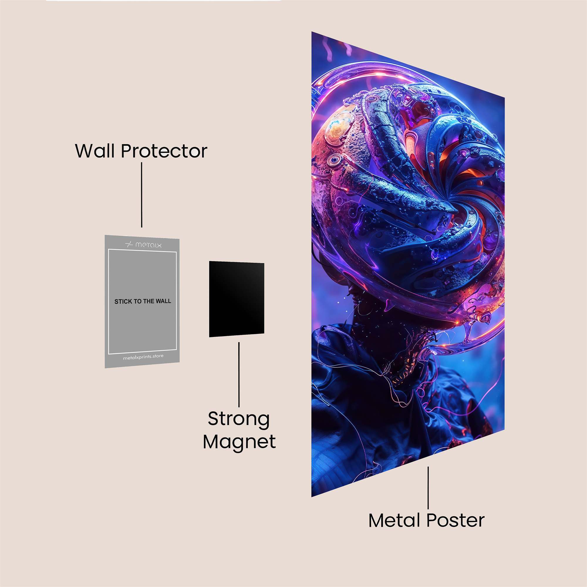 Astronaut Serenity Safe Wall Magnetic / M