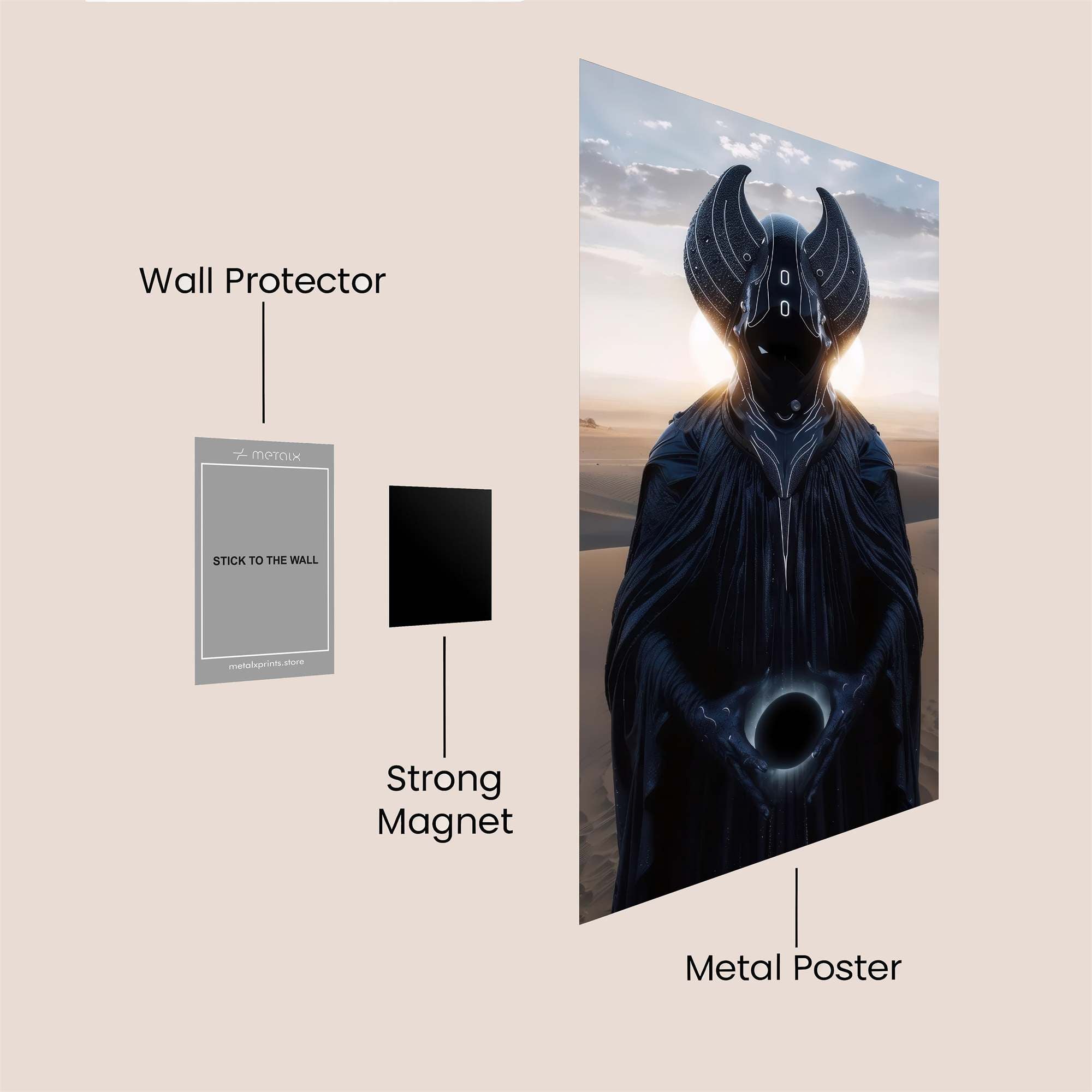 Astronaut Serene Safe Wall Magnetic / M