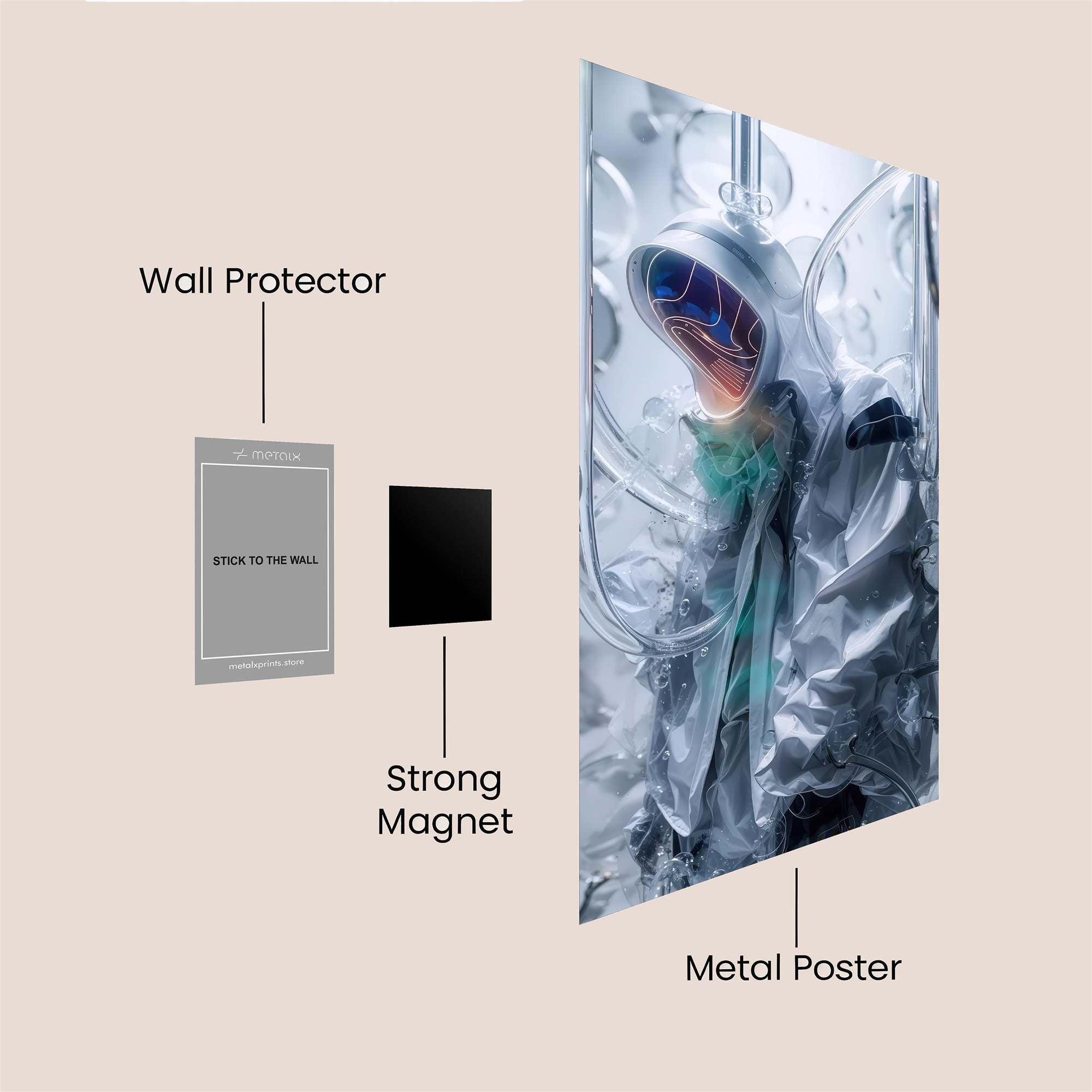 Apocalypse Glow Safe Wall Magnetic / M