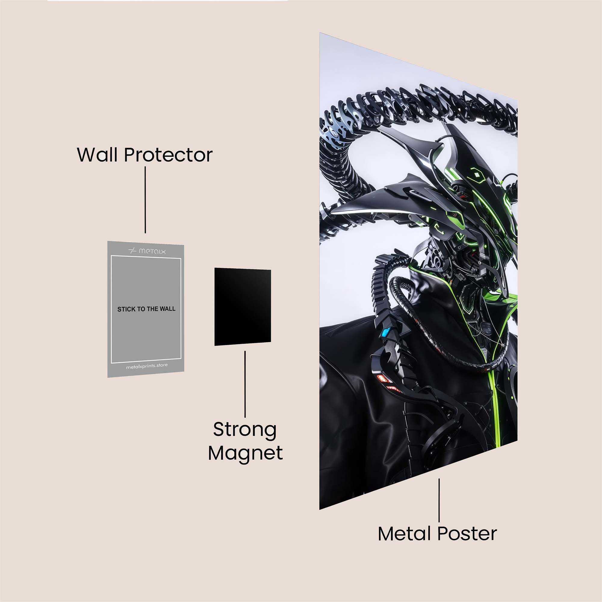 Cosmic Elegance Safe Wall Magnetic / M