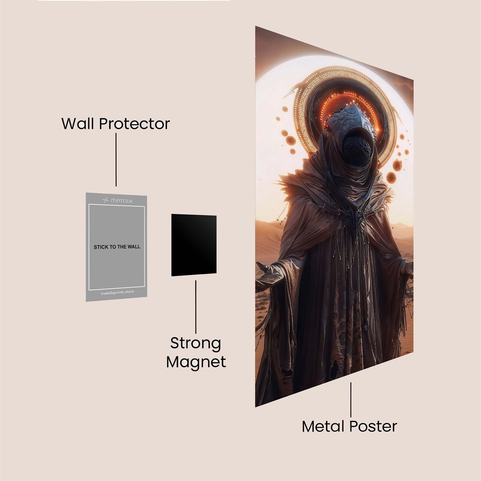 Floral Radiance Safe Wall Magnetic / M