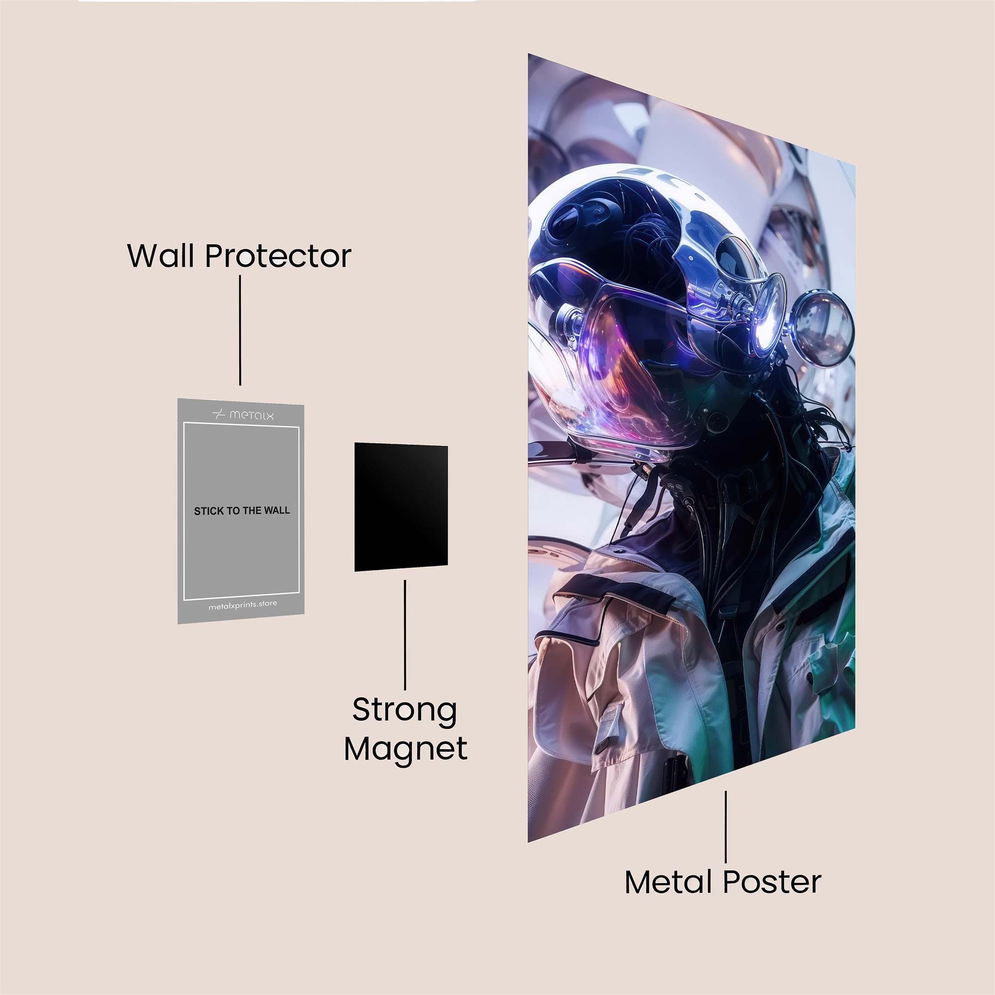 Elephant Dreamscape Safe Wall Magnetic / M