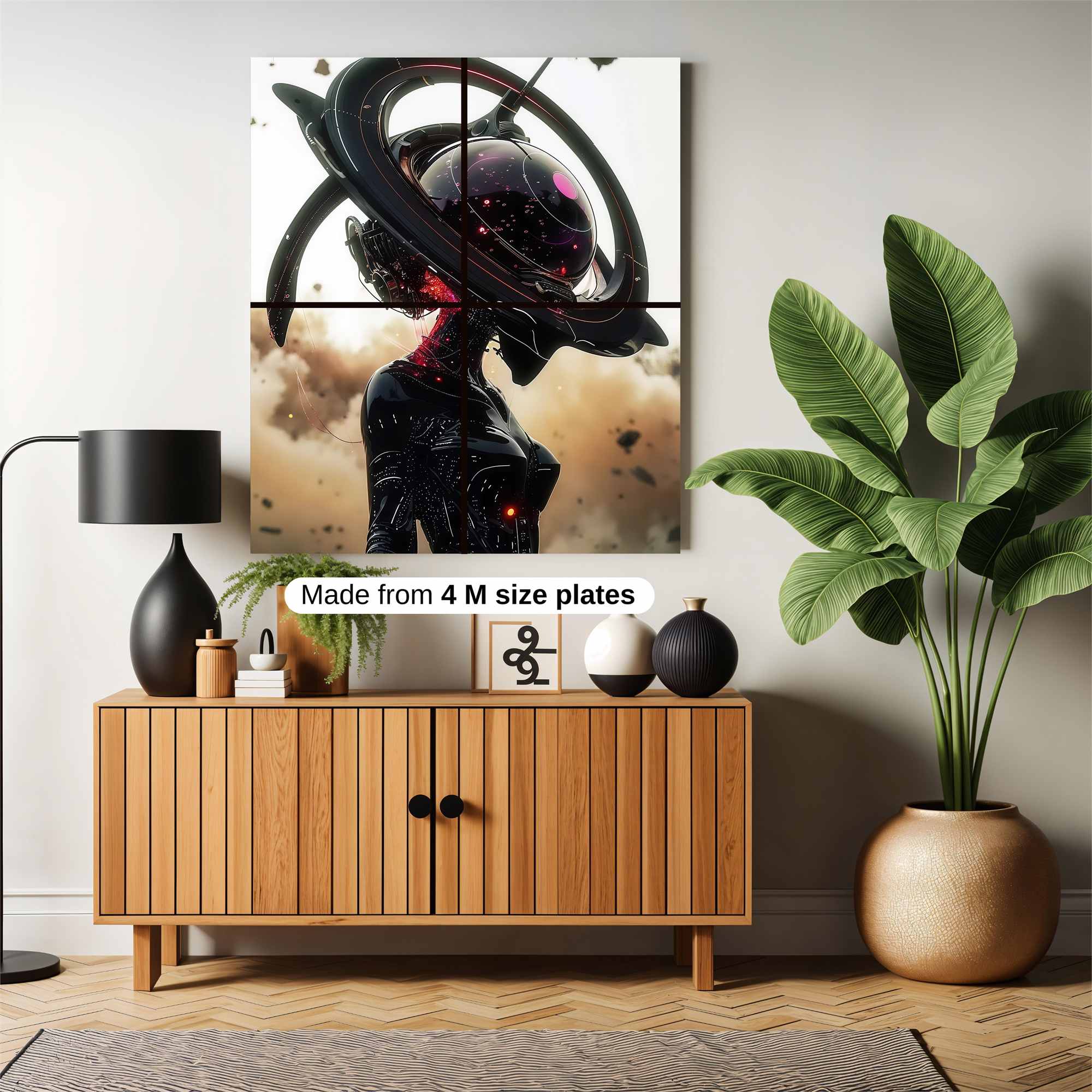 Floral Serenity Safe Wall Magnetic / M