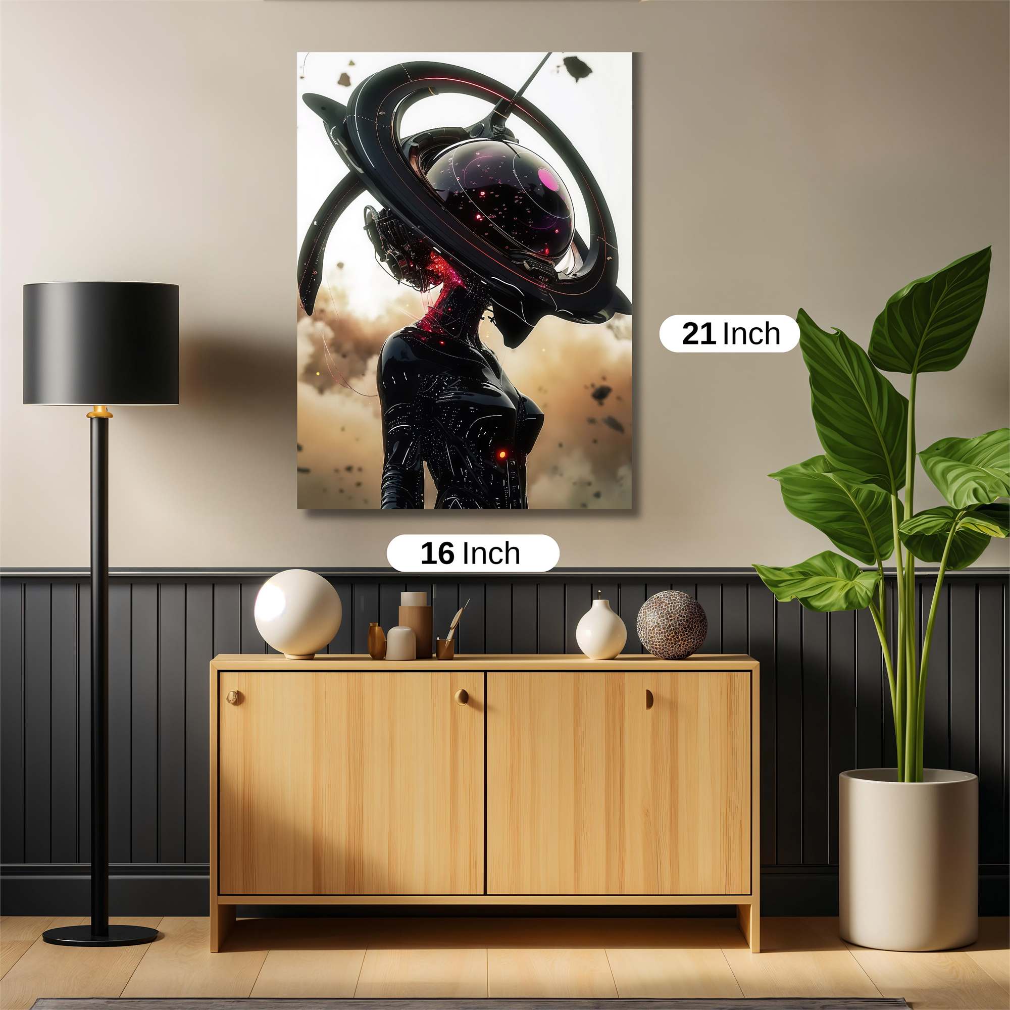 Floral Serenity Safe Wall Magnetic / M