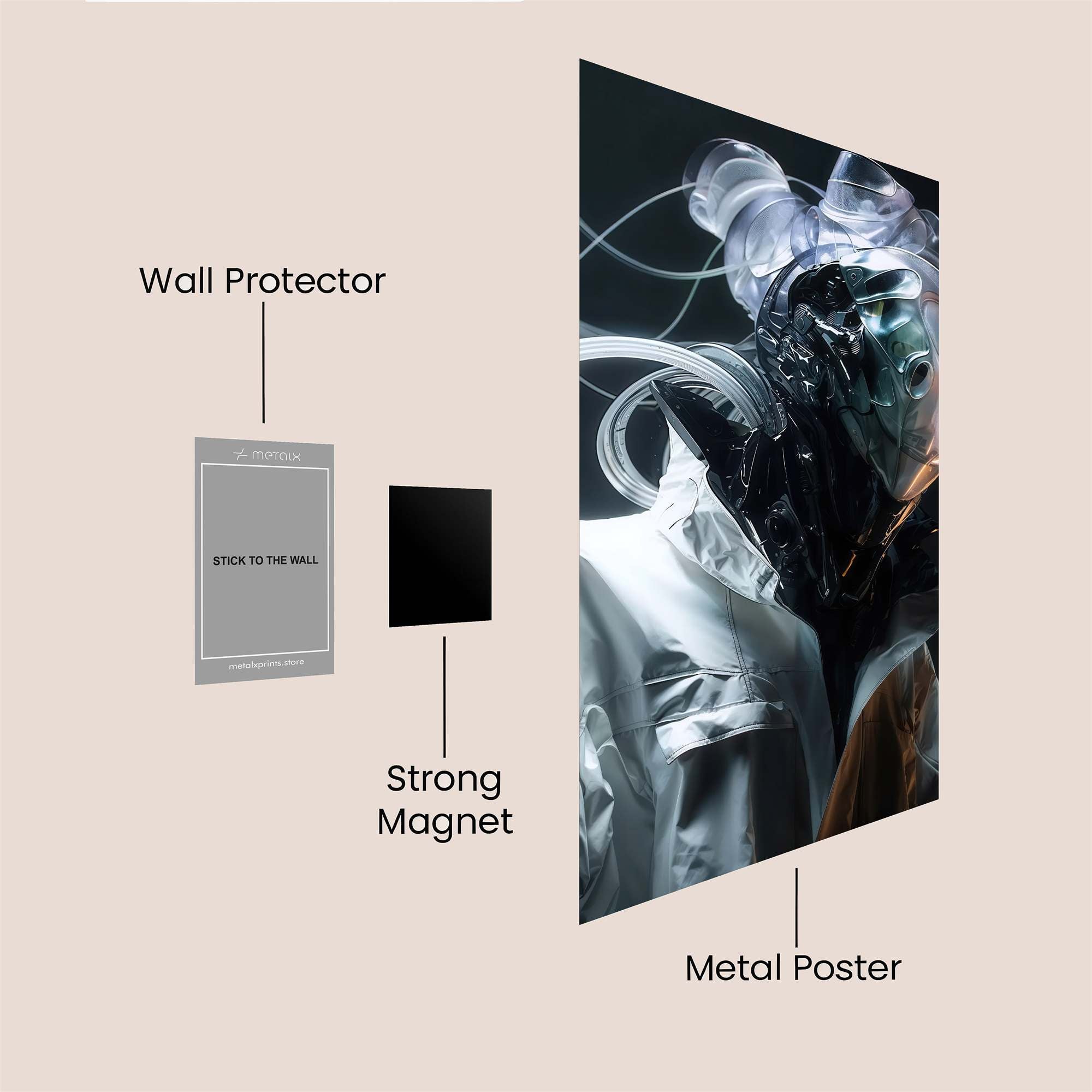 Liberty Lament Safe Wall Magnetic / M