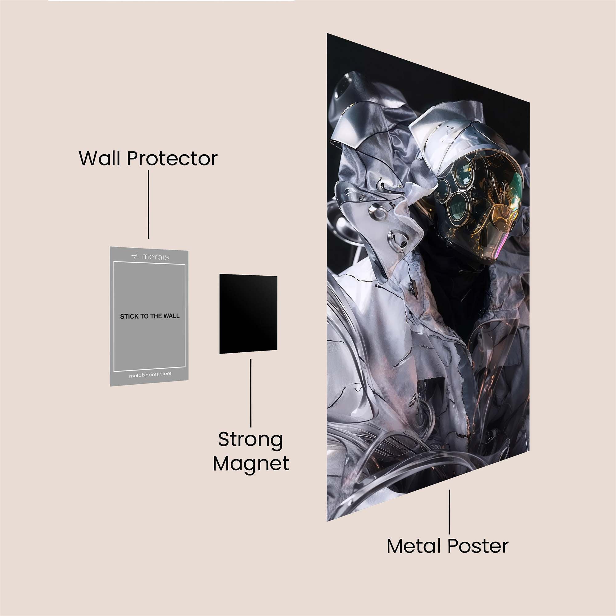 Mario Cosmic Safe Wall Magnetic / M