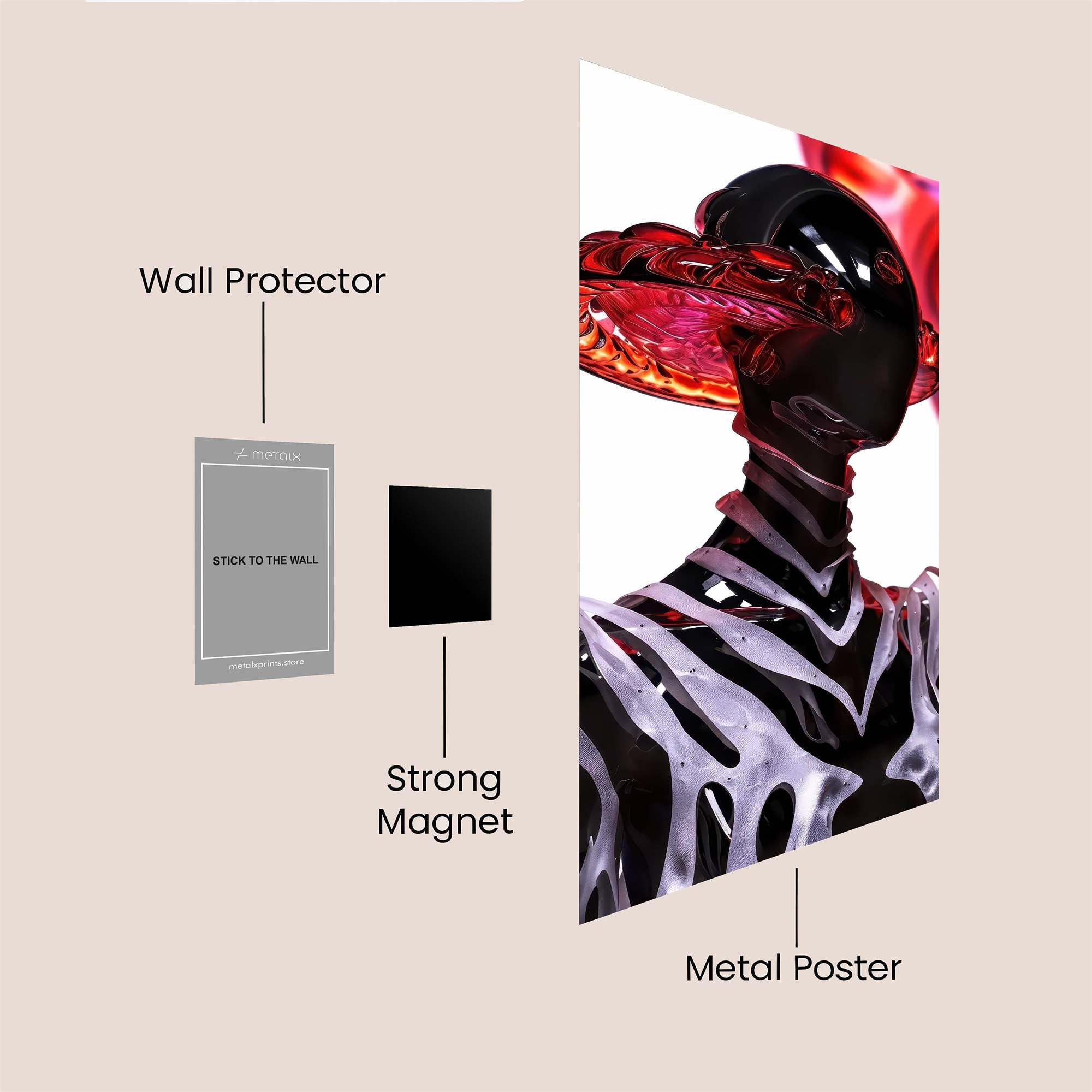 Giraffe Chill Safe Wall Magnetic / M