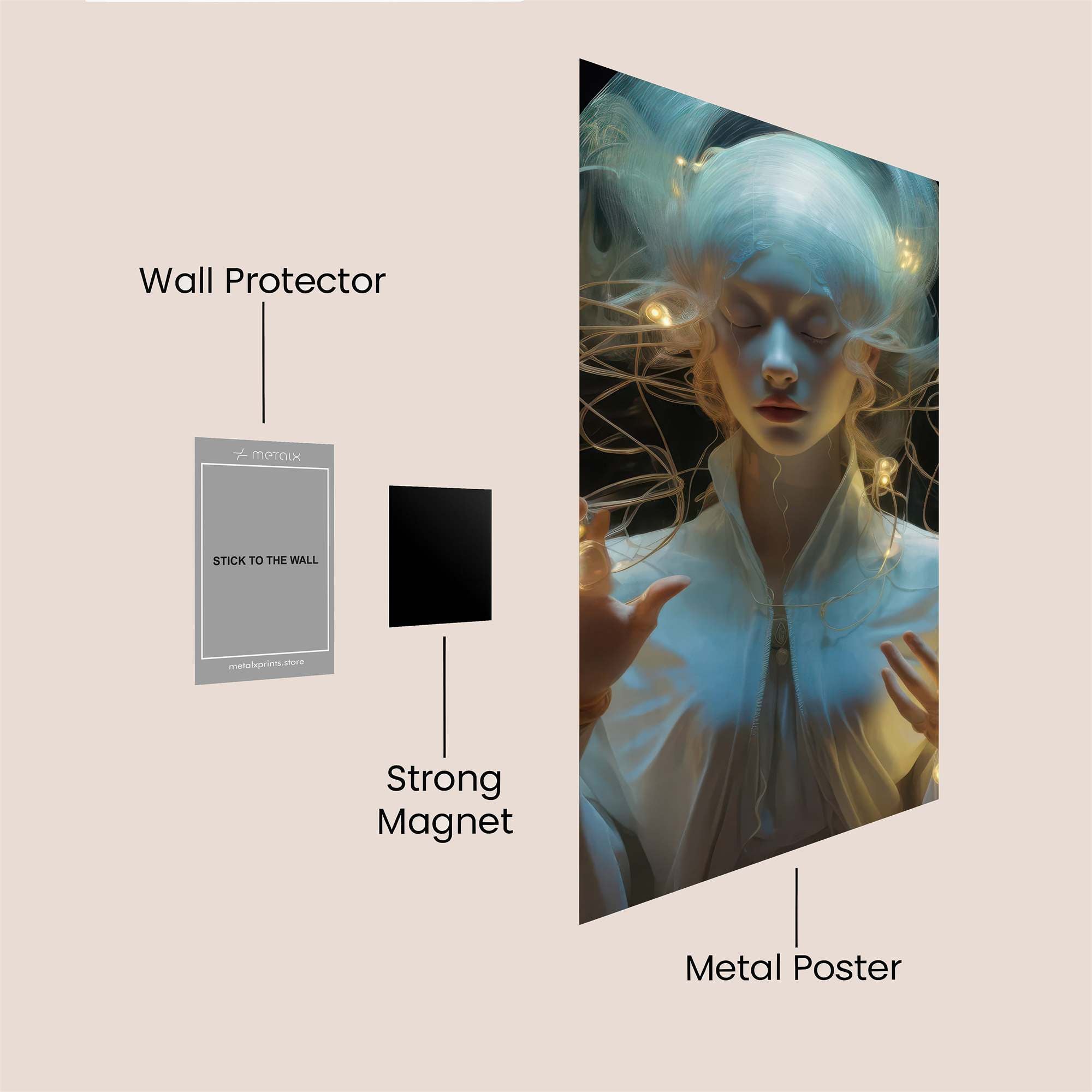 Galactic Guru Safe Wall Magnetic / M