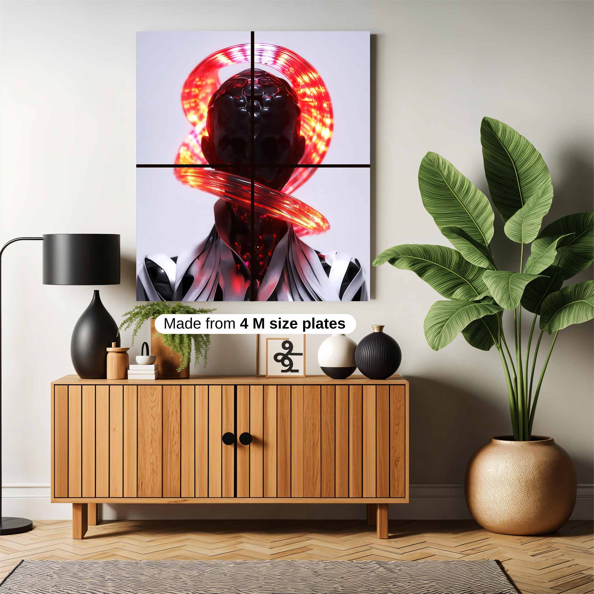 Marble Mosaic Safe Wall Magnetic / M