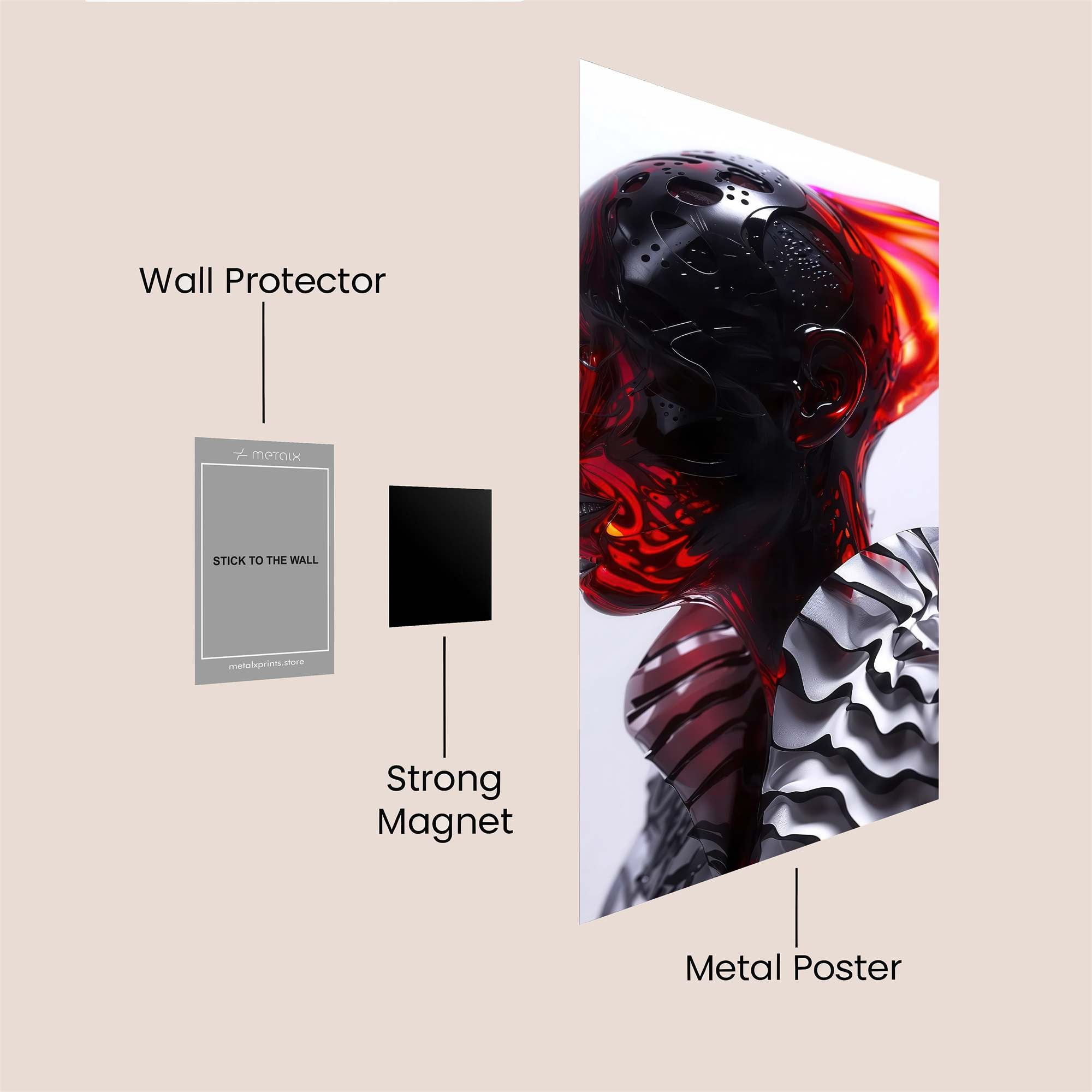 Jar Symphony Safe Wall Magnetic / M