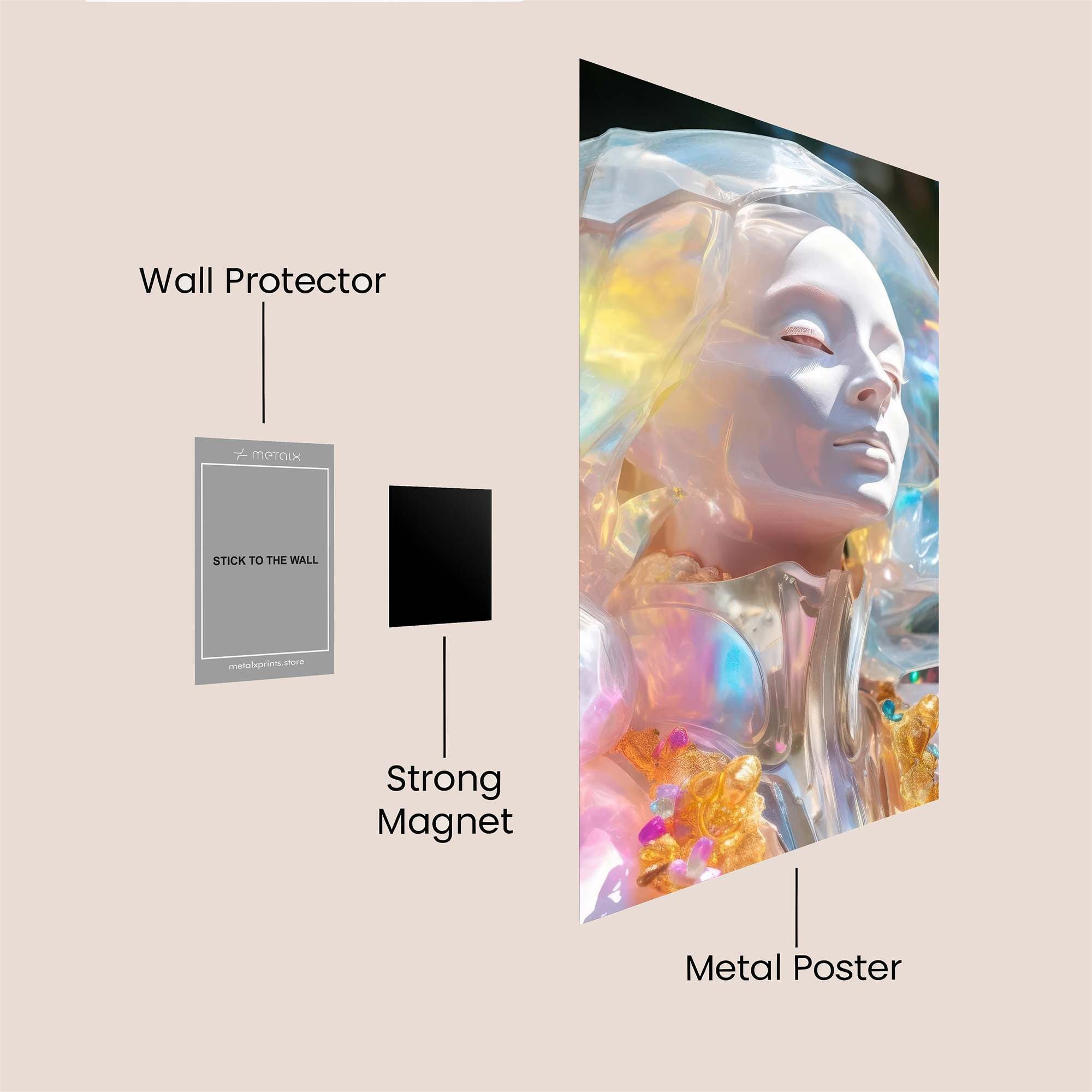 Gothic Bloom Safe Wall Magnetic / M