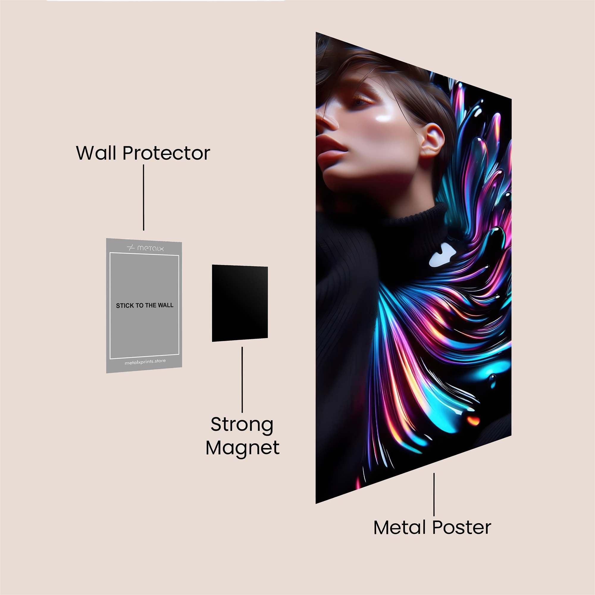 Rose Reverie Safe Wall Magnetic / M