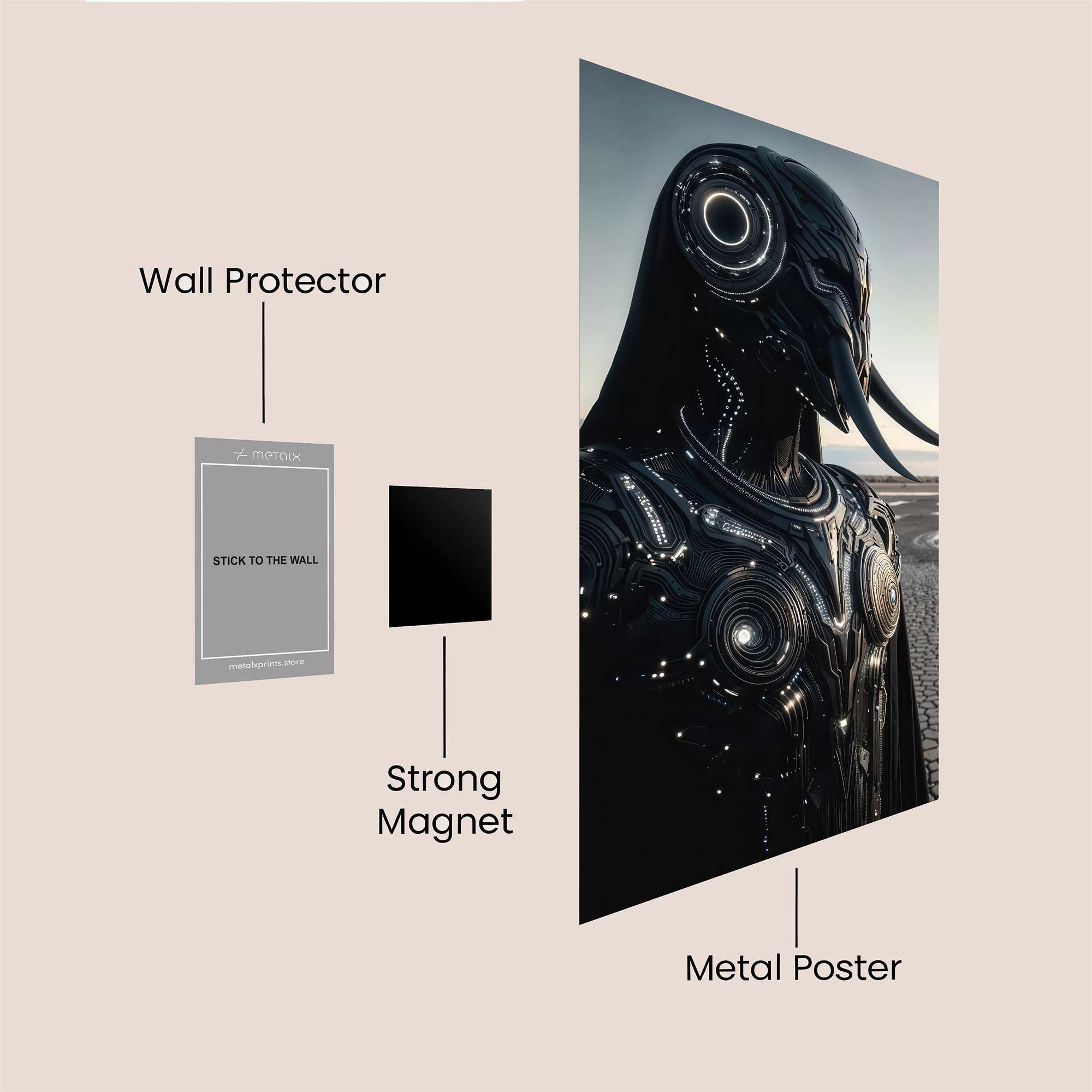 Rose Radiance Safe Wall Magnetic / M