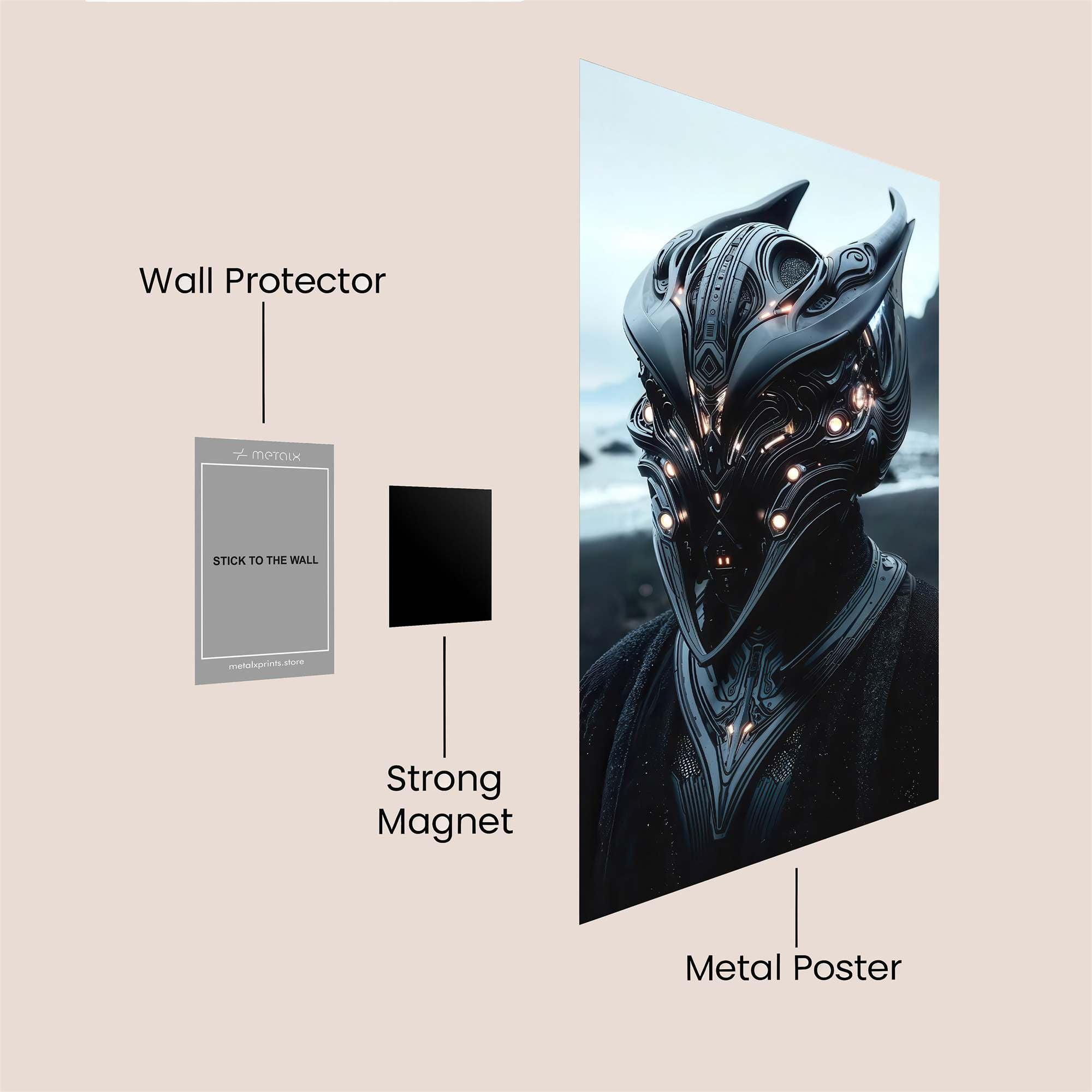 Rose Radiance Safe Wall Magnetic / M