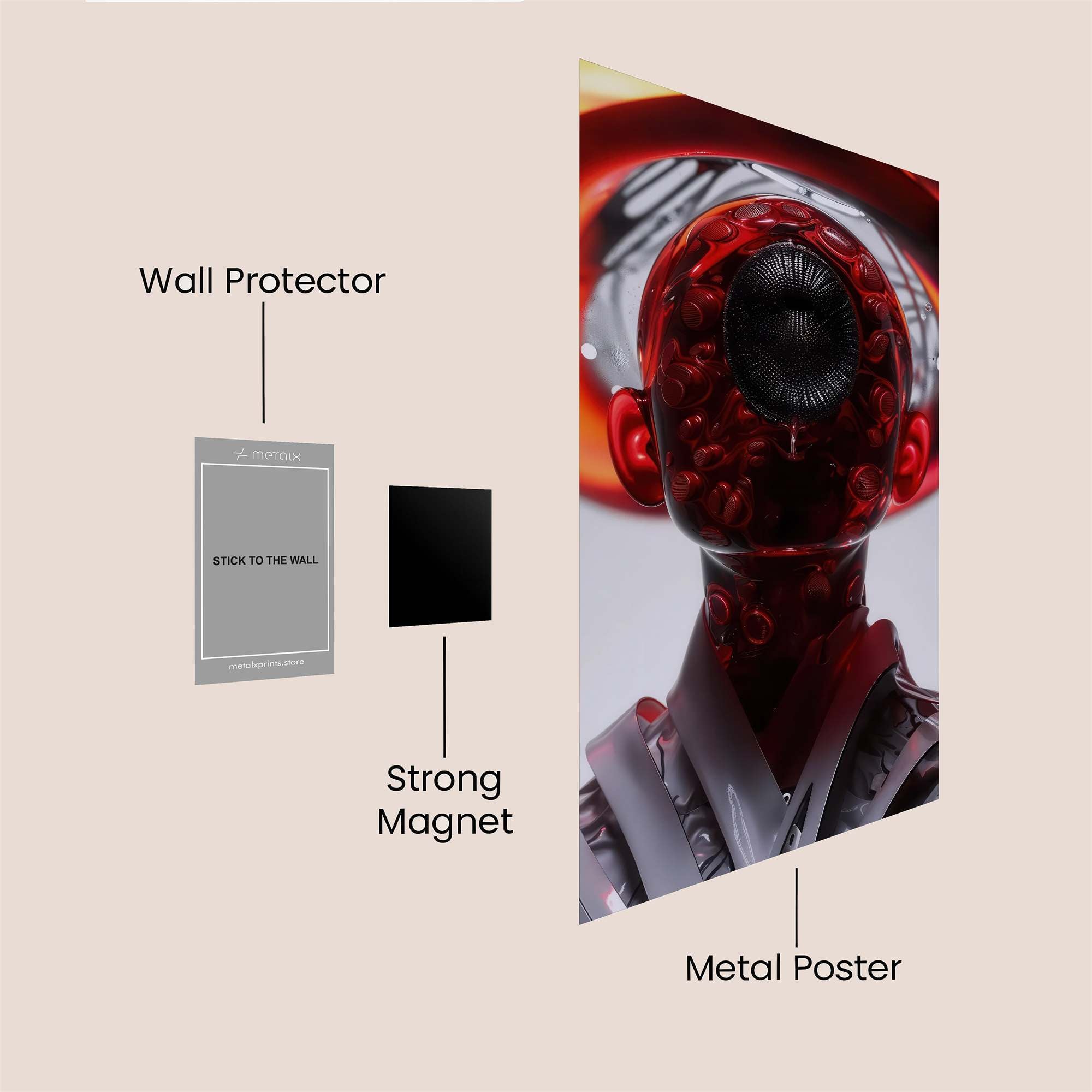 Rose Sublime Safe Wall Magnetic / M