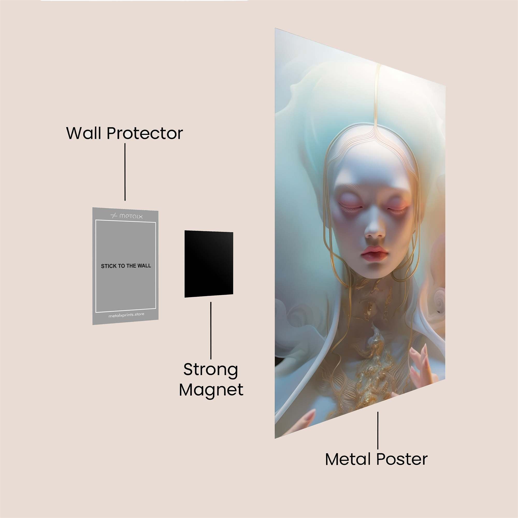 Rose Radiance Safe Wall Magnetic / M