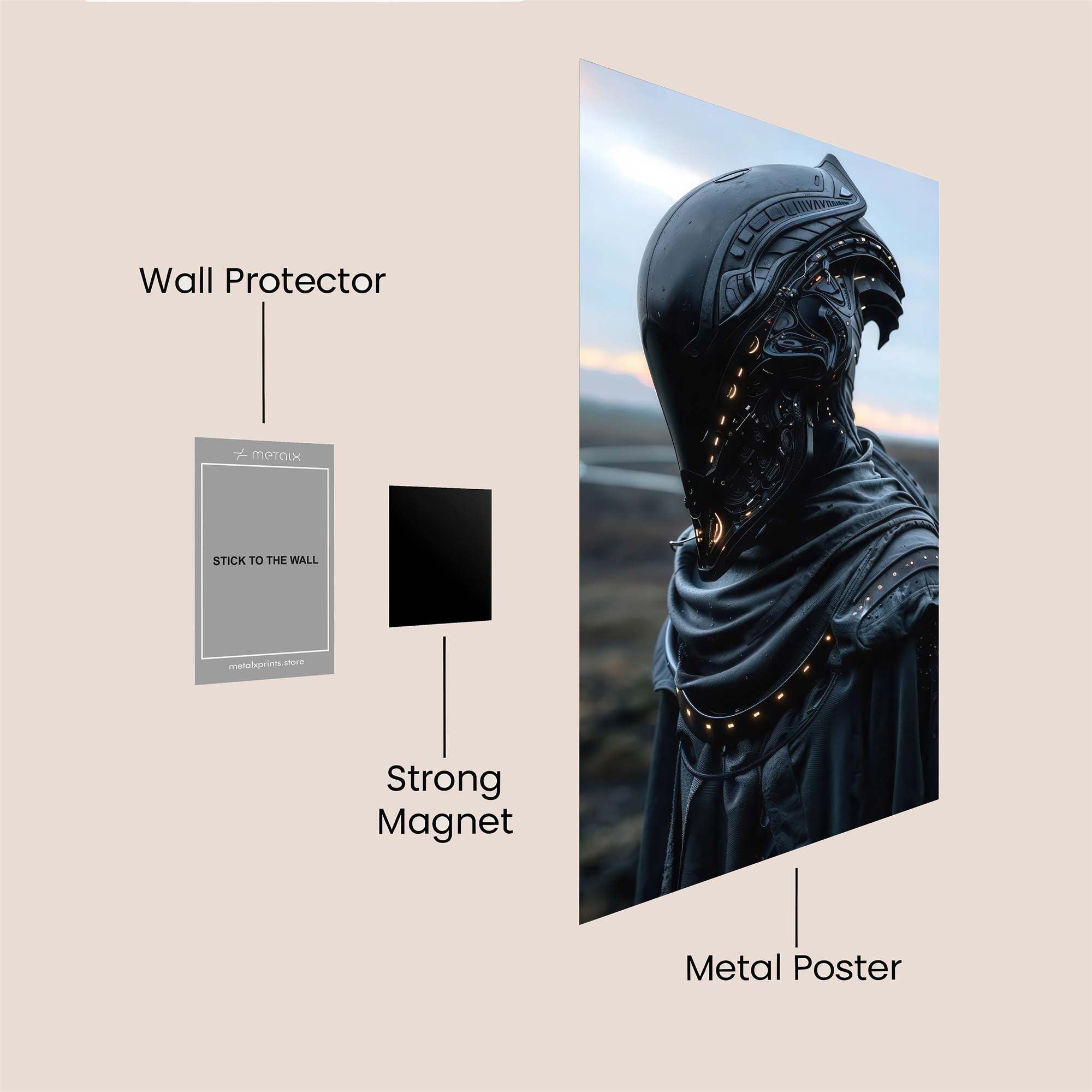 Owl Menace Safe Wall Magnetic / M