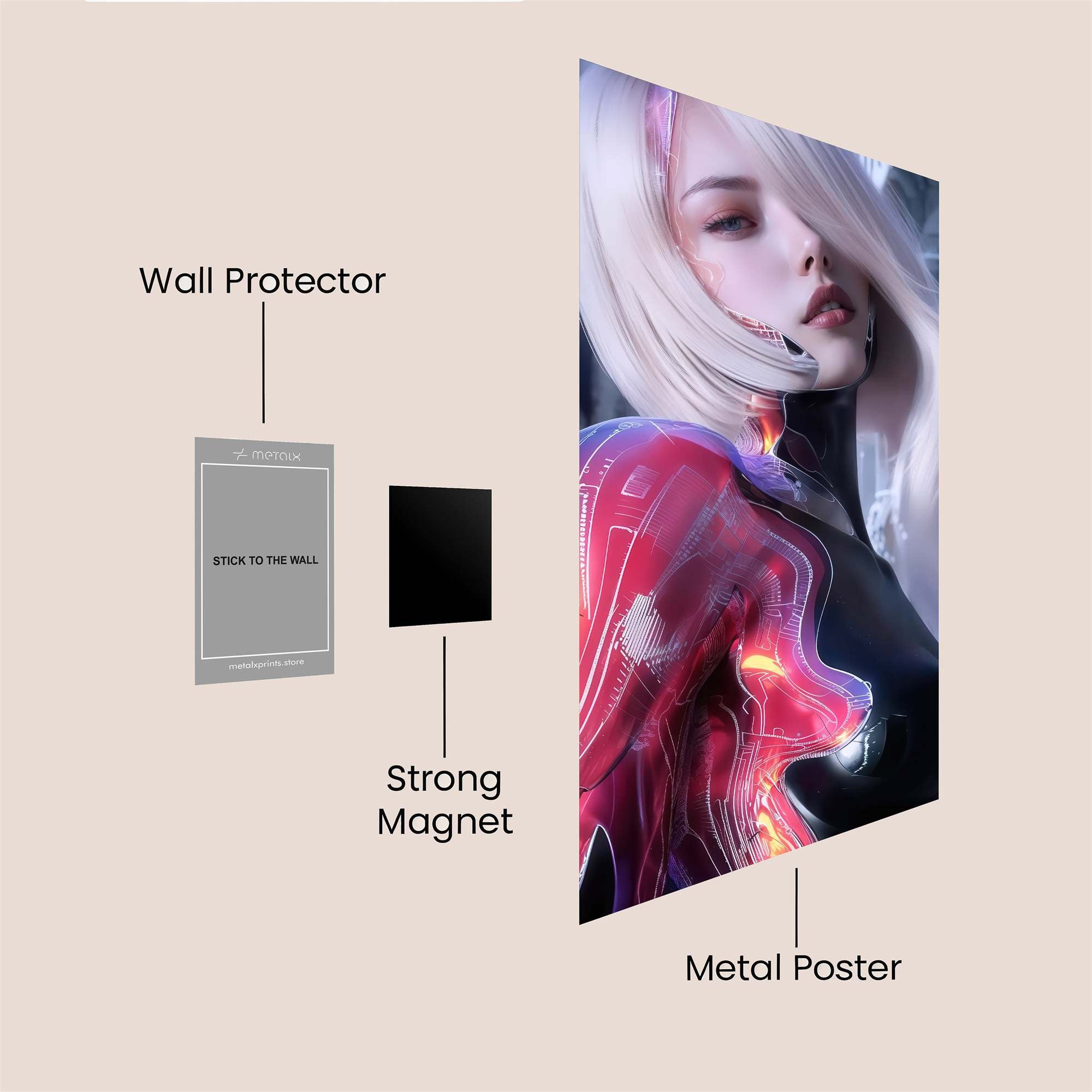 Yoda Drizzle Safe Wall Magnetic / M