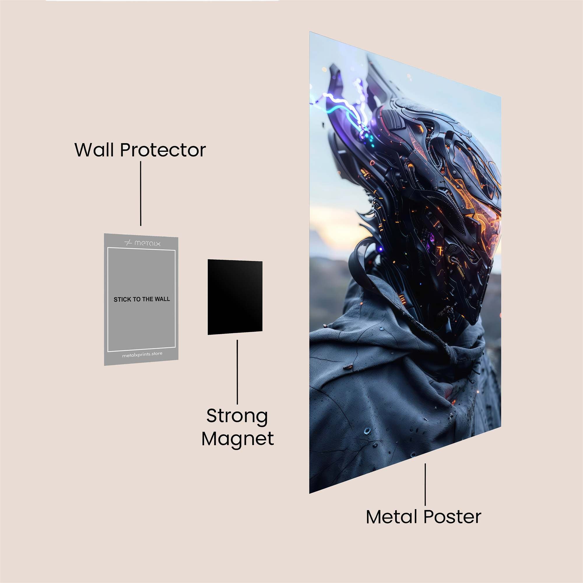 Baby Yoda: Urban Safe Wall Magnetic / M