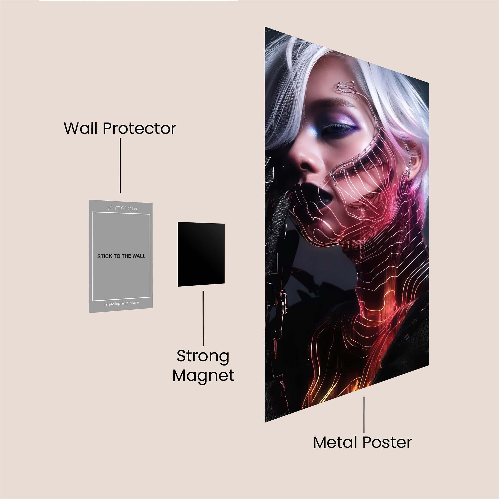 Monkey Groovy Safe Wall Magnetic / M