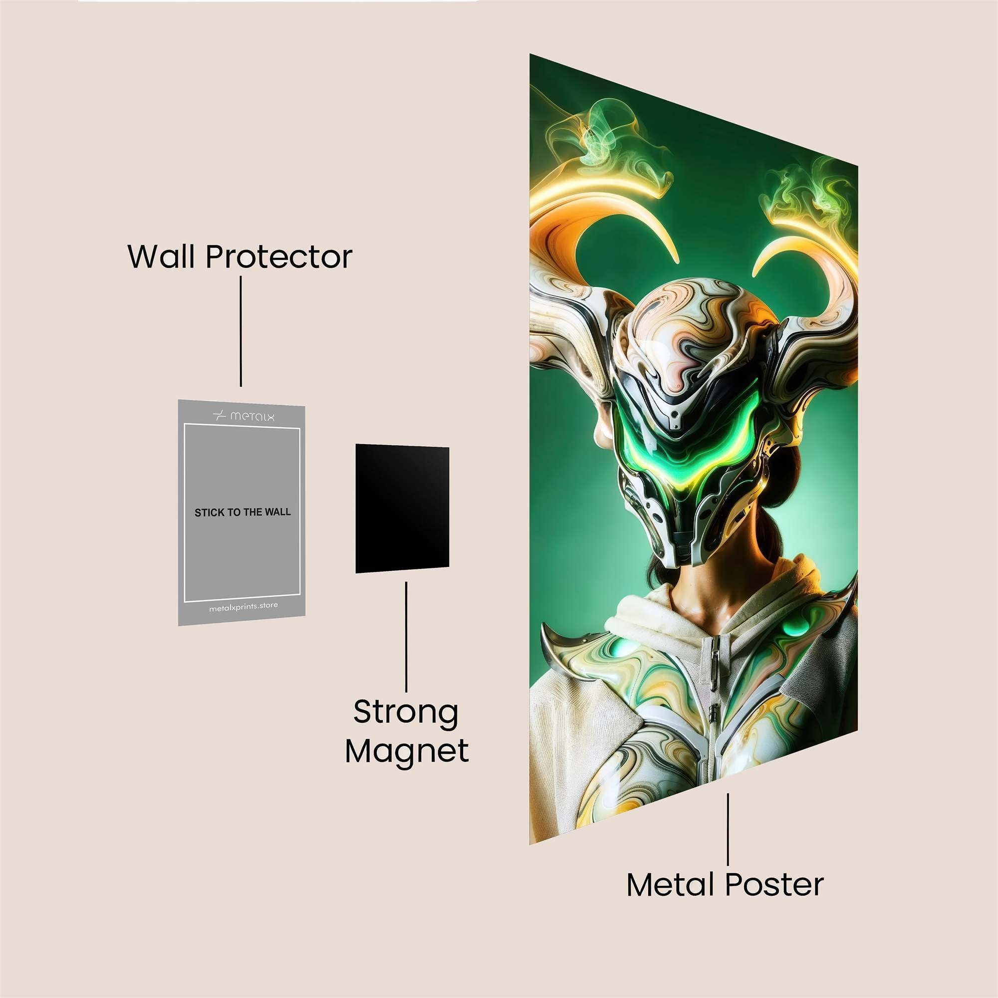 Floral Enchantment Safe Wall Magnetic / M