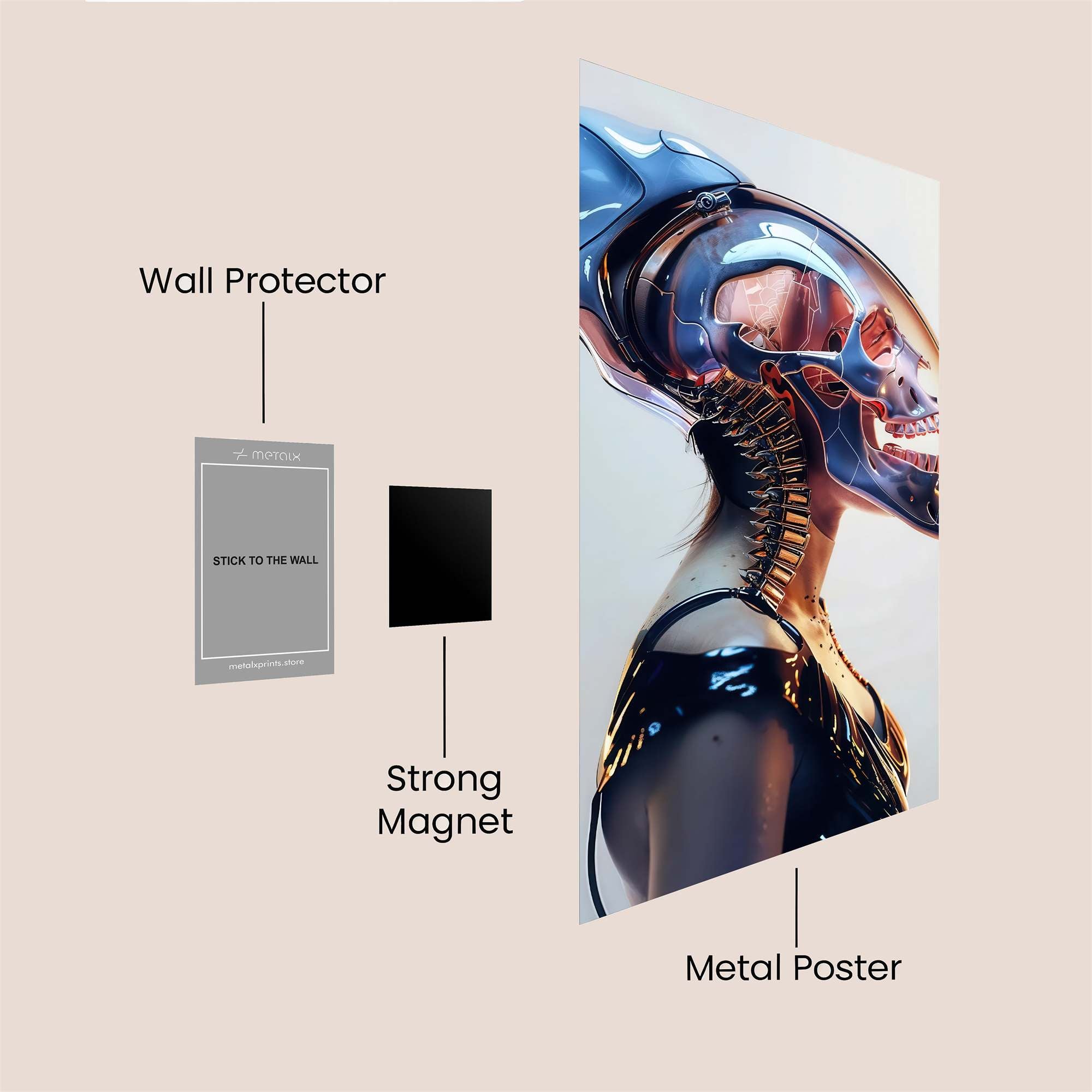 MonkeyVibes Safe Wall Magnetic / M