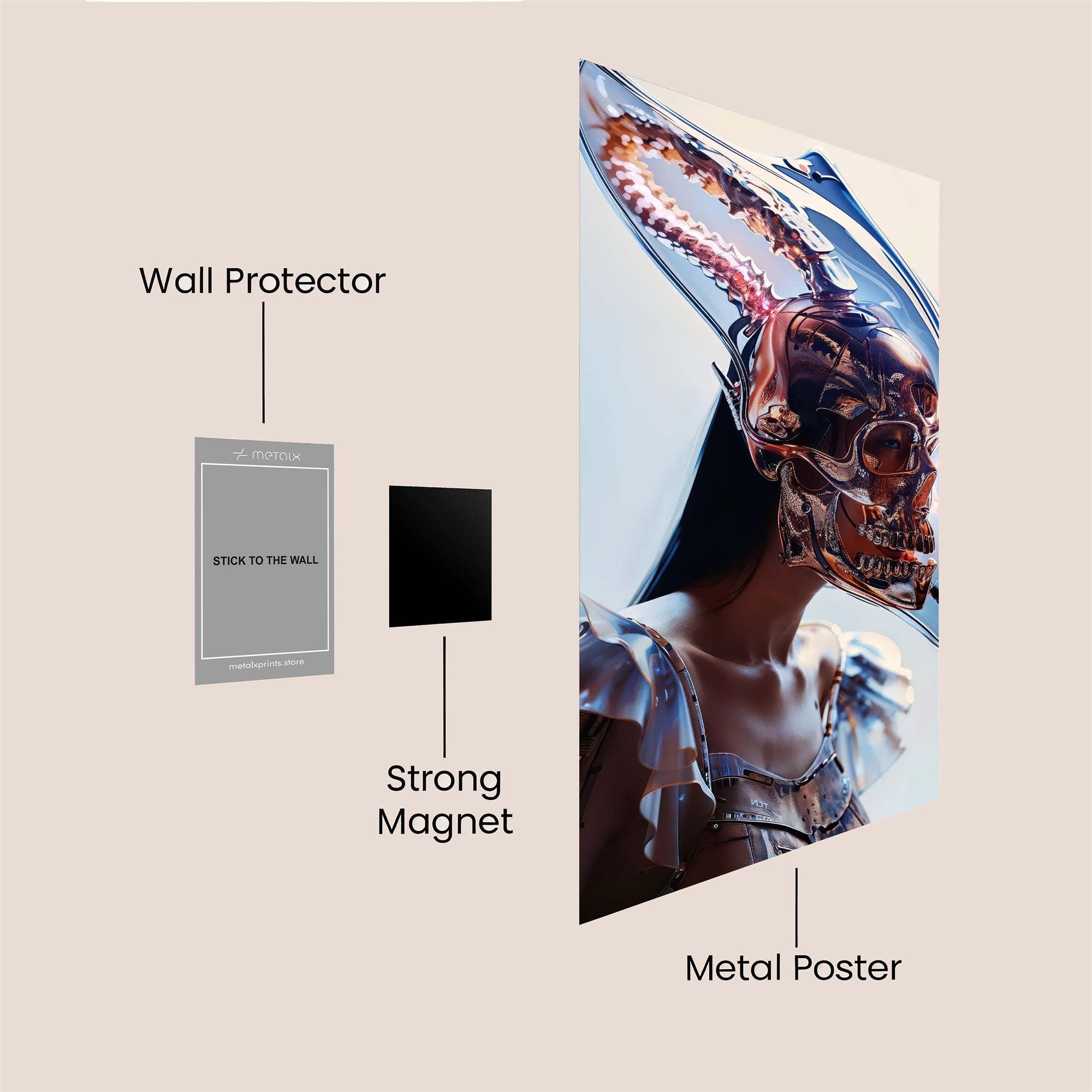 Daffy Menace Safe Wall Magnetic / M