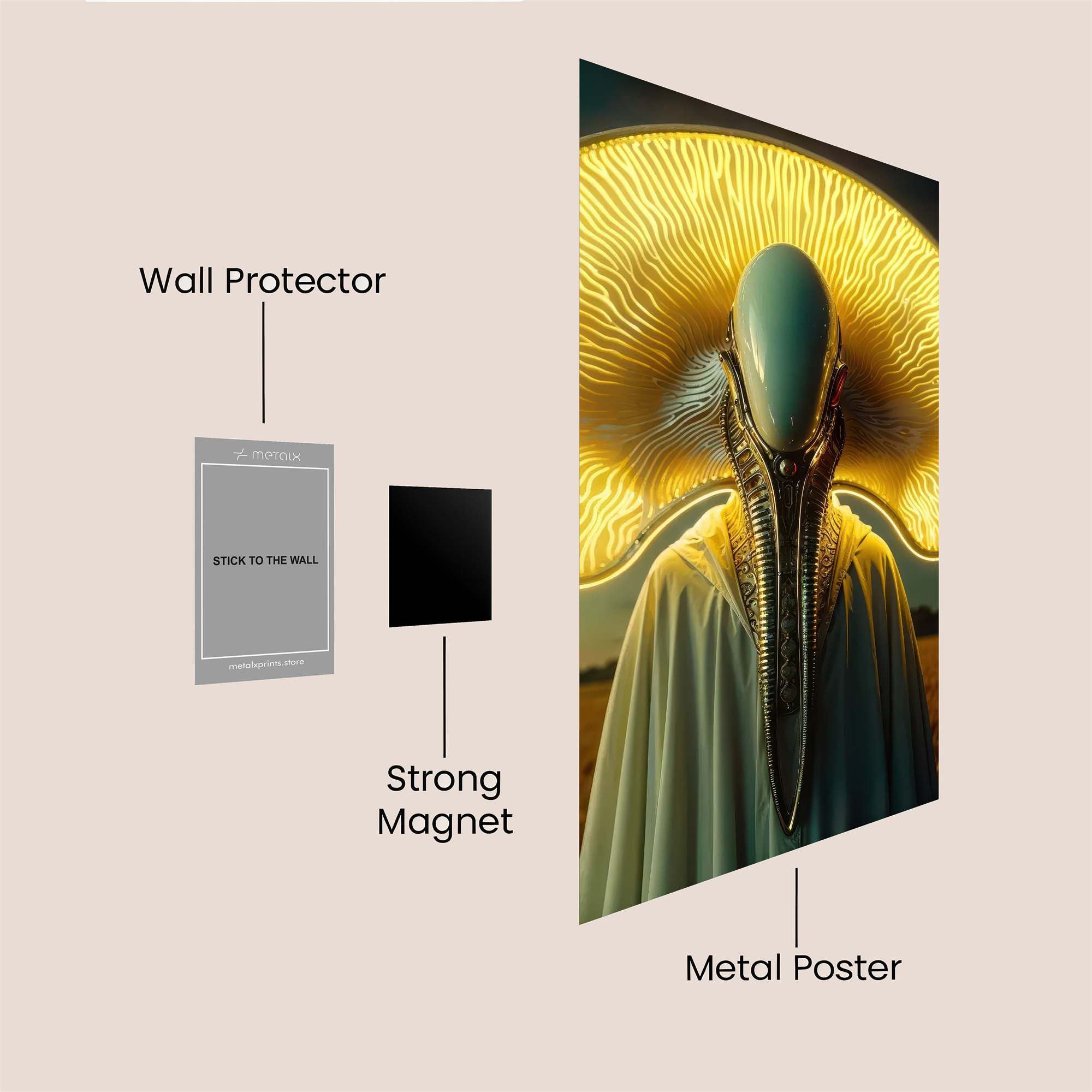 Groot Autumnal Safe Wall Magnetic / M