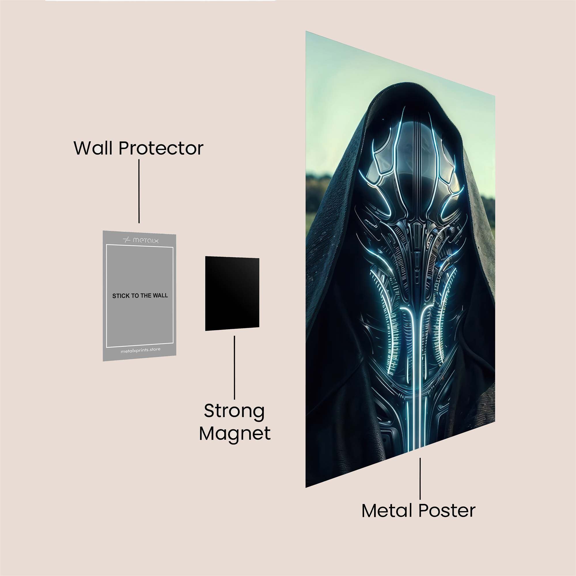 Groot Festive Safe Wall Magnetic / M