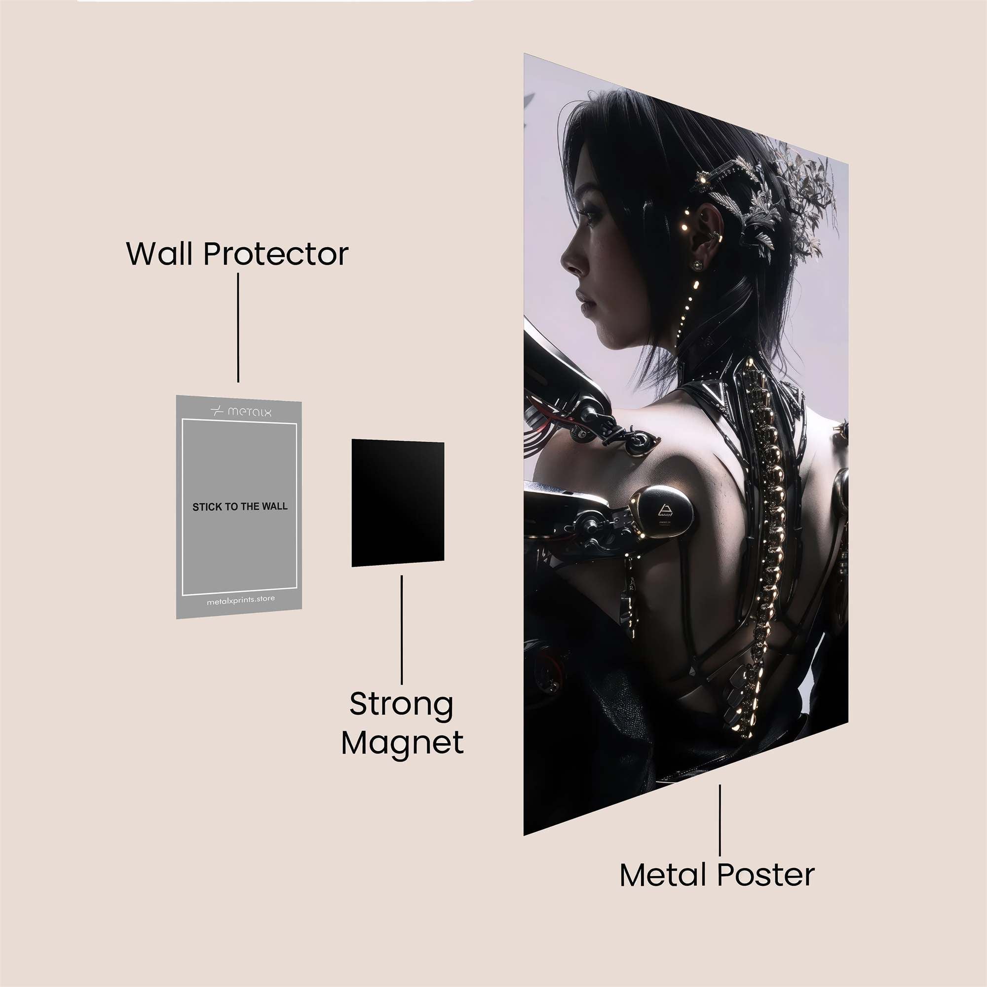 Colts Luminosity Safe Wall Magnetic / M