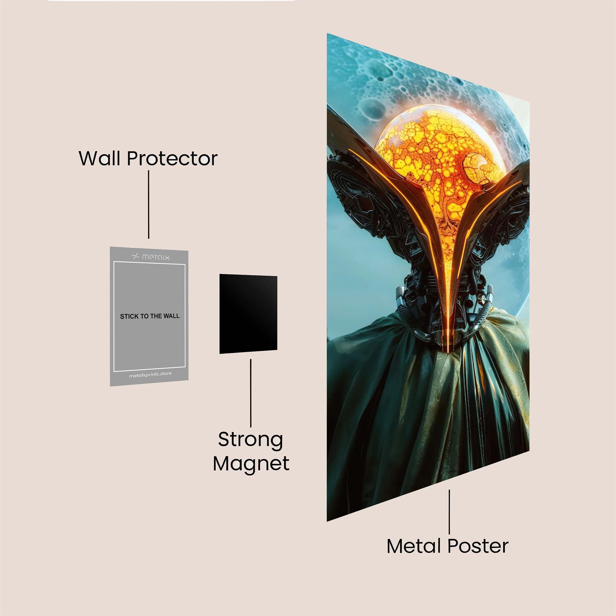 Dragon Fierce Safe Wall Magnetic / M