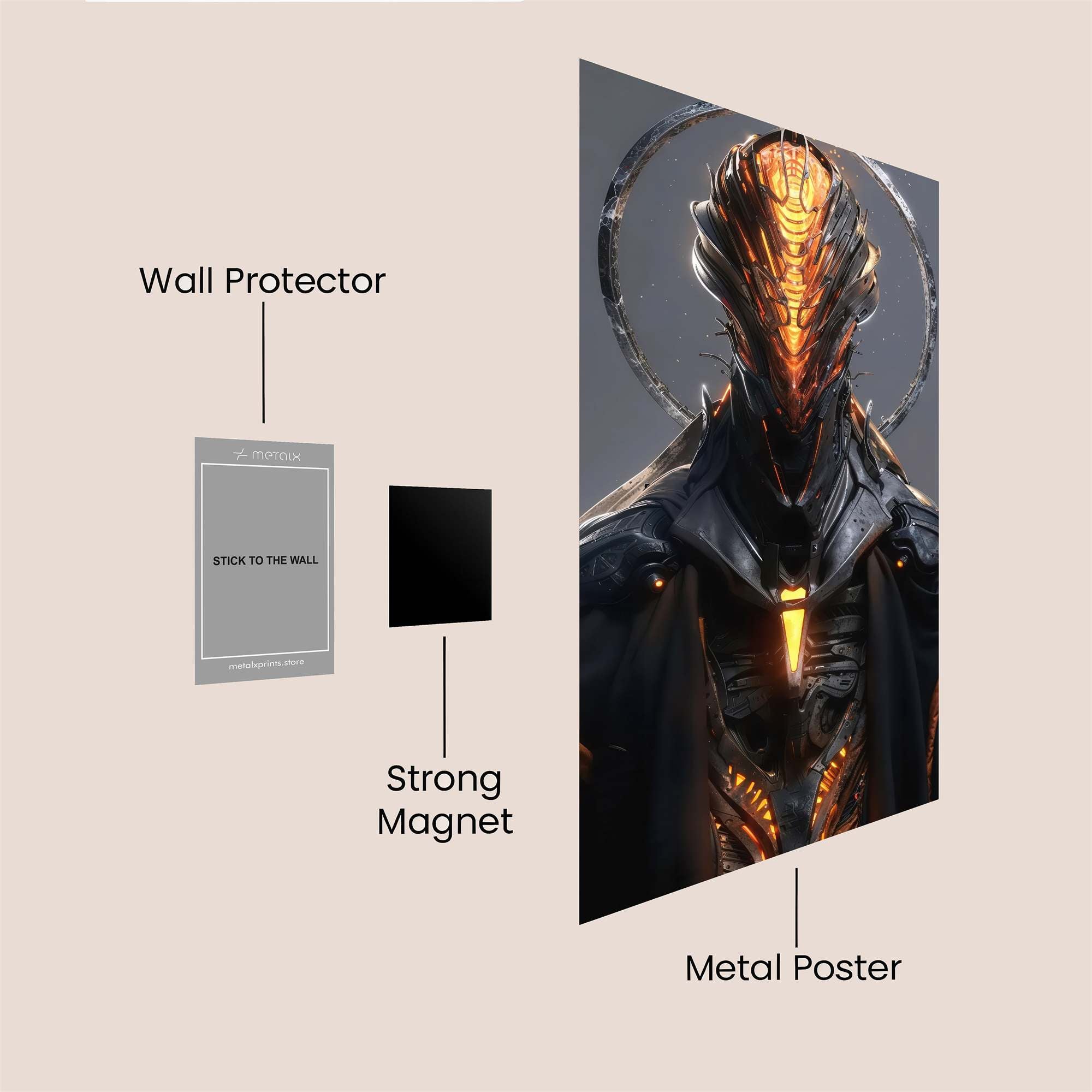 Dragon Fierce Safe Wall Magnetic / M