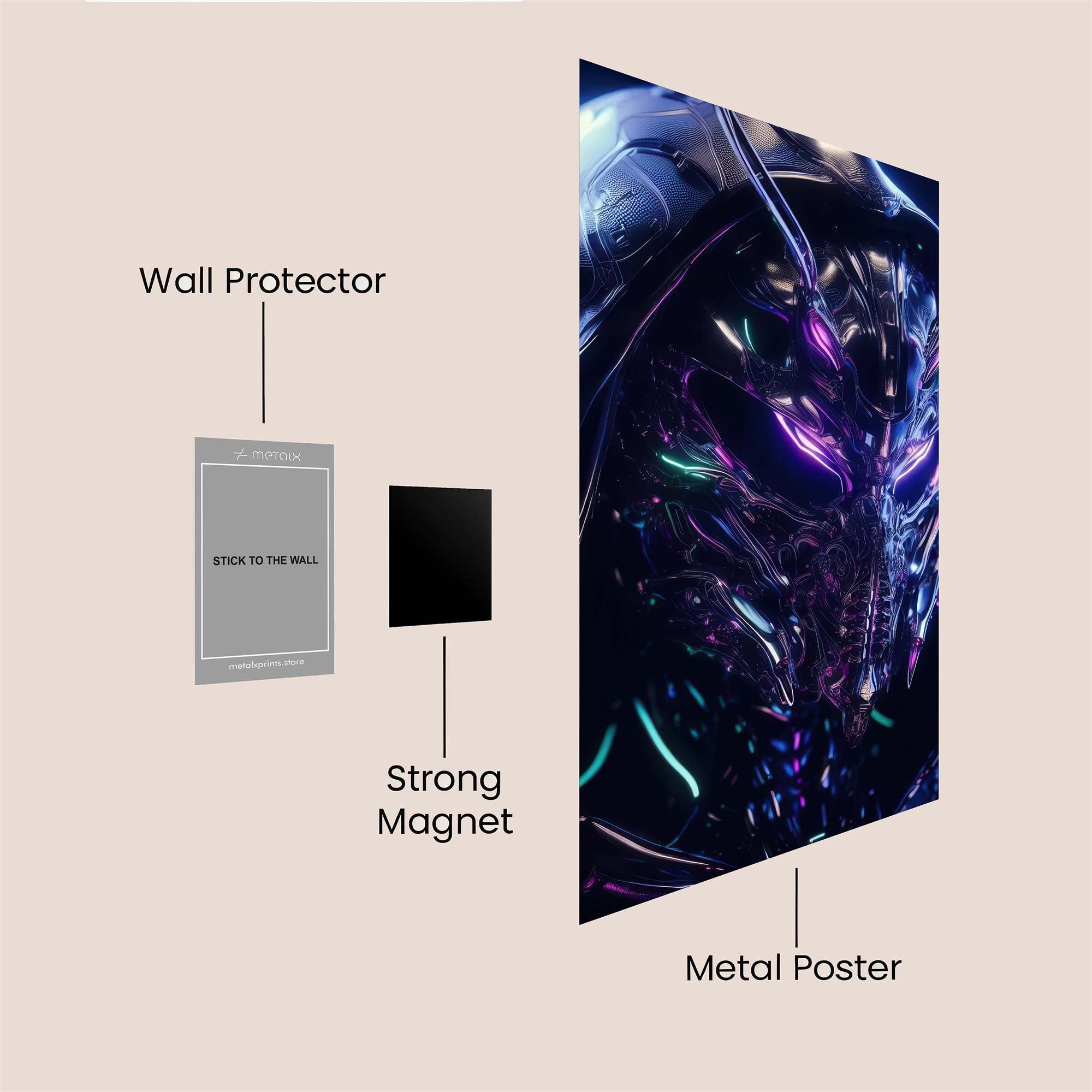 Dragon Gaze Safe Wall Magnetic / M