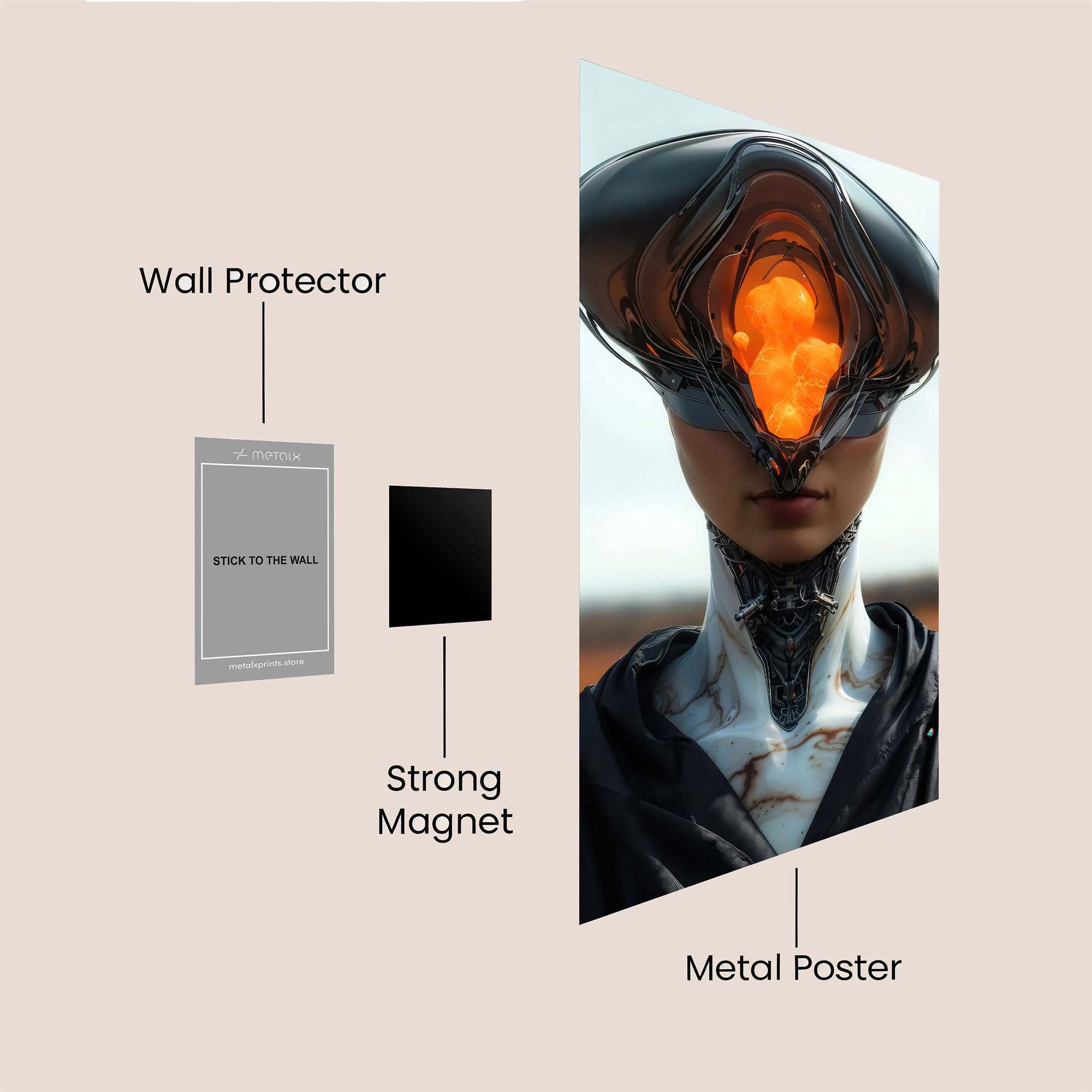 Darth Menacing Safe Wall Magnetic / M