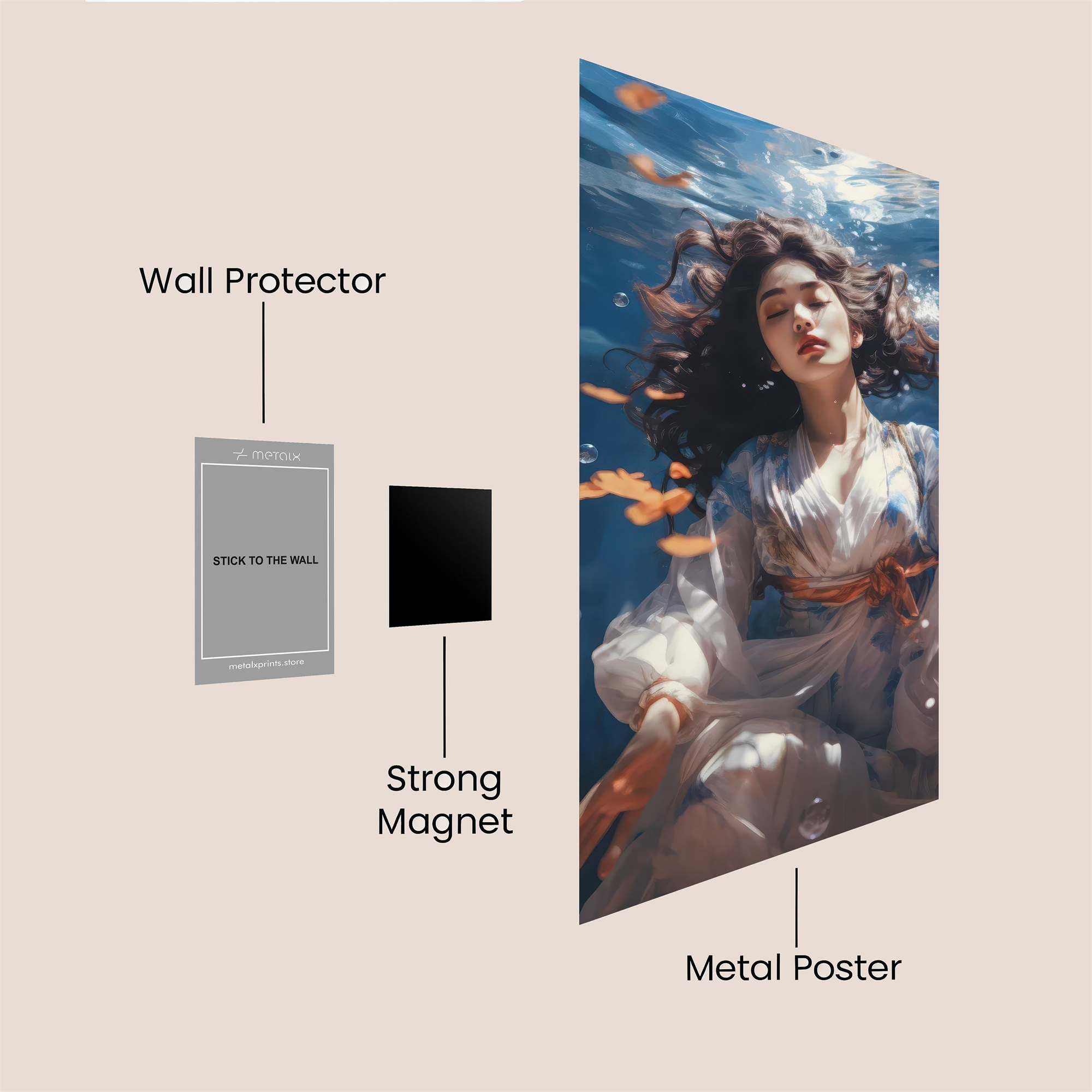 Neon Blaze Safe Wall Magnetic / M