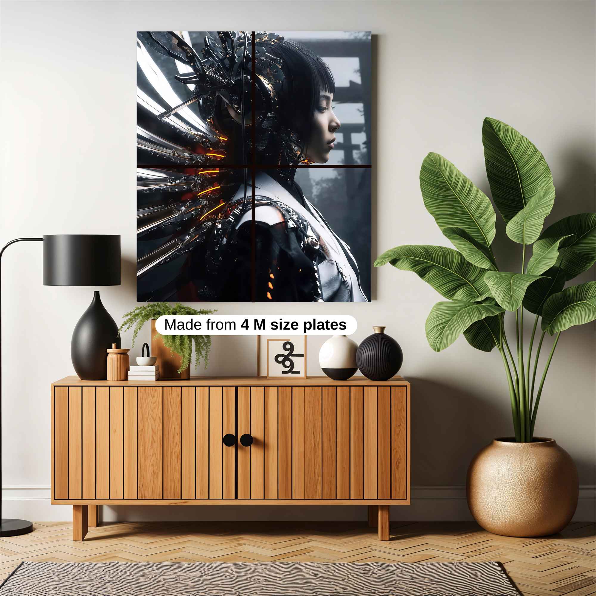 Steampunk Bloom Safe Wall Magnetic / M