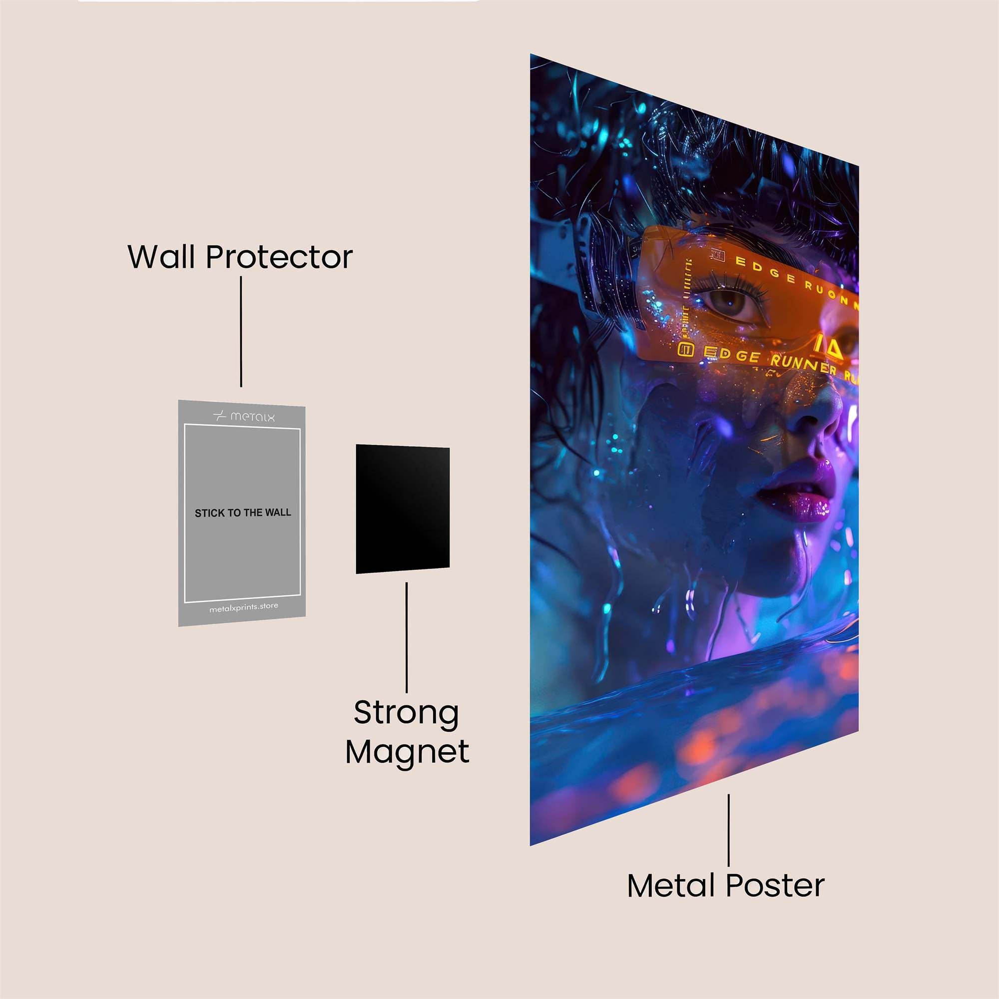 Spider Menace Safe Wall Magnetic / M