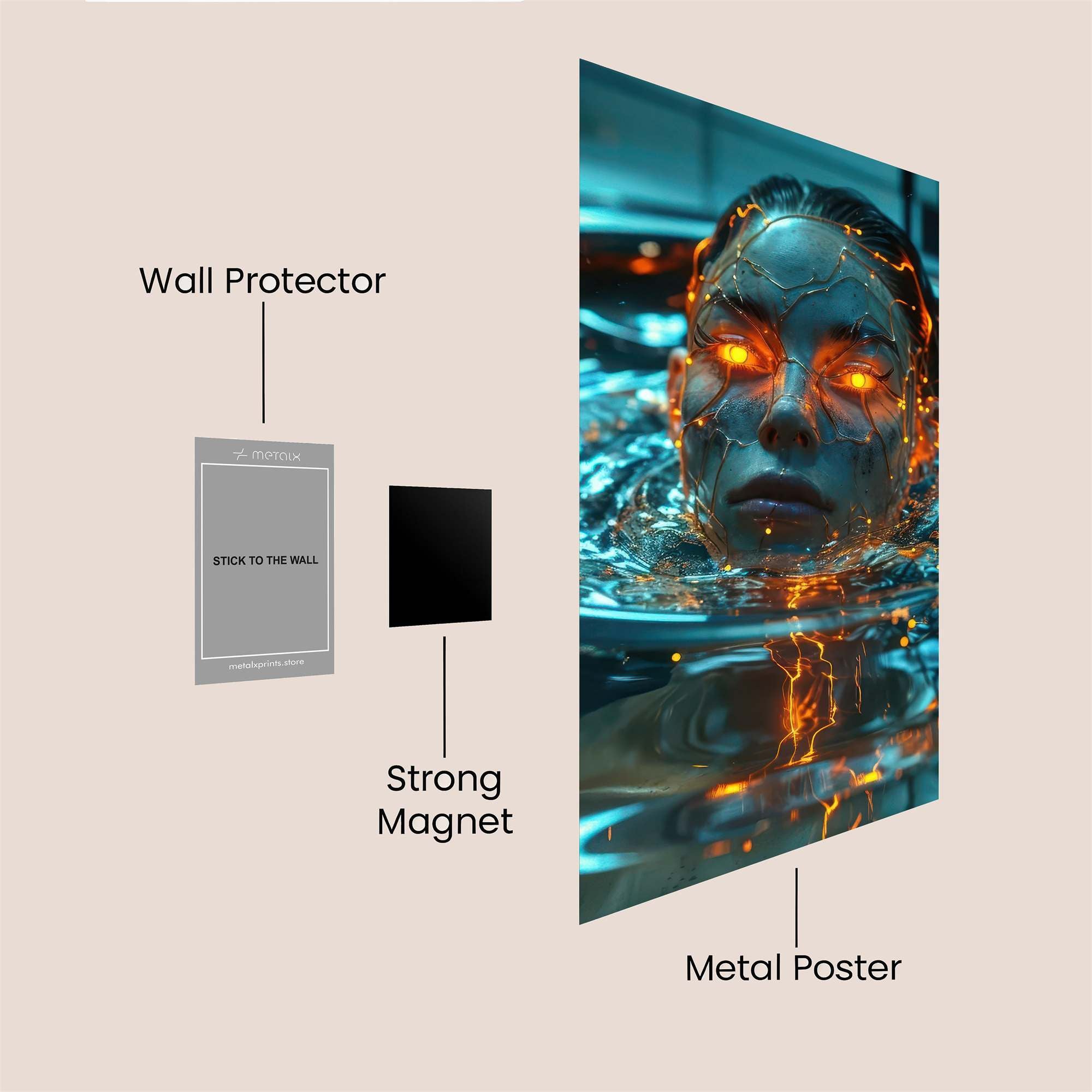 Chrono Glow Safe Wall Magnetic / M