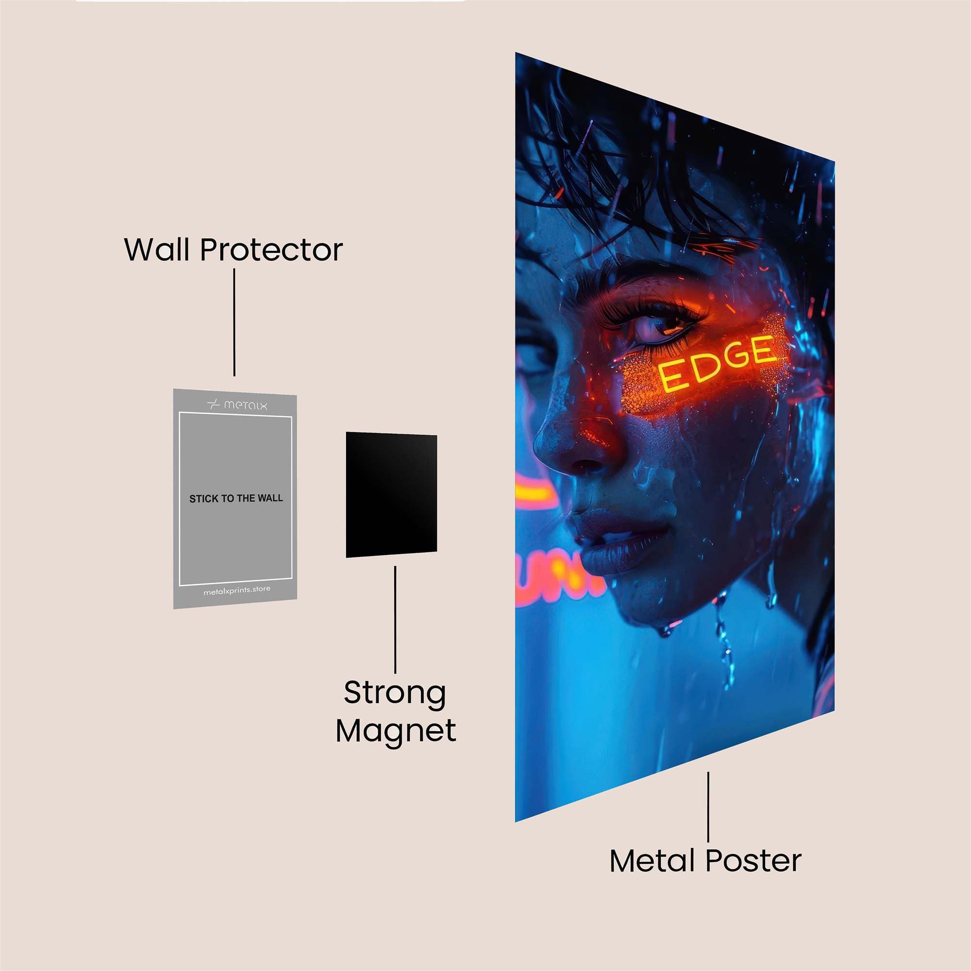 Superman Radiant Safe Wall Magnetic / M