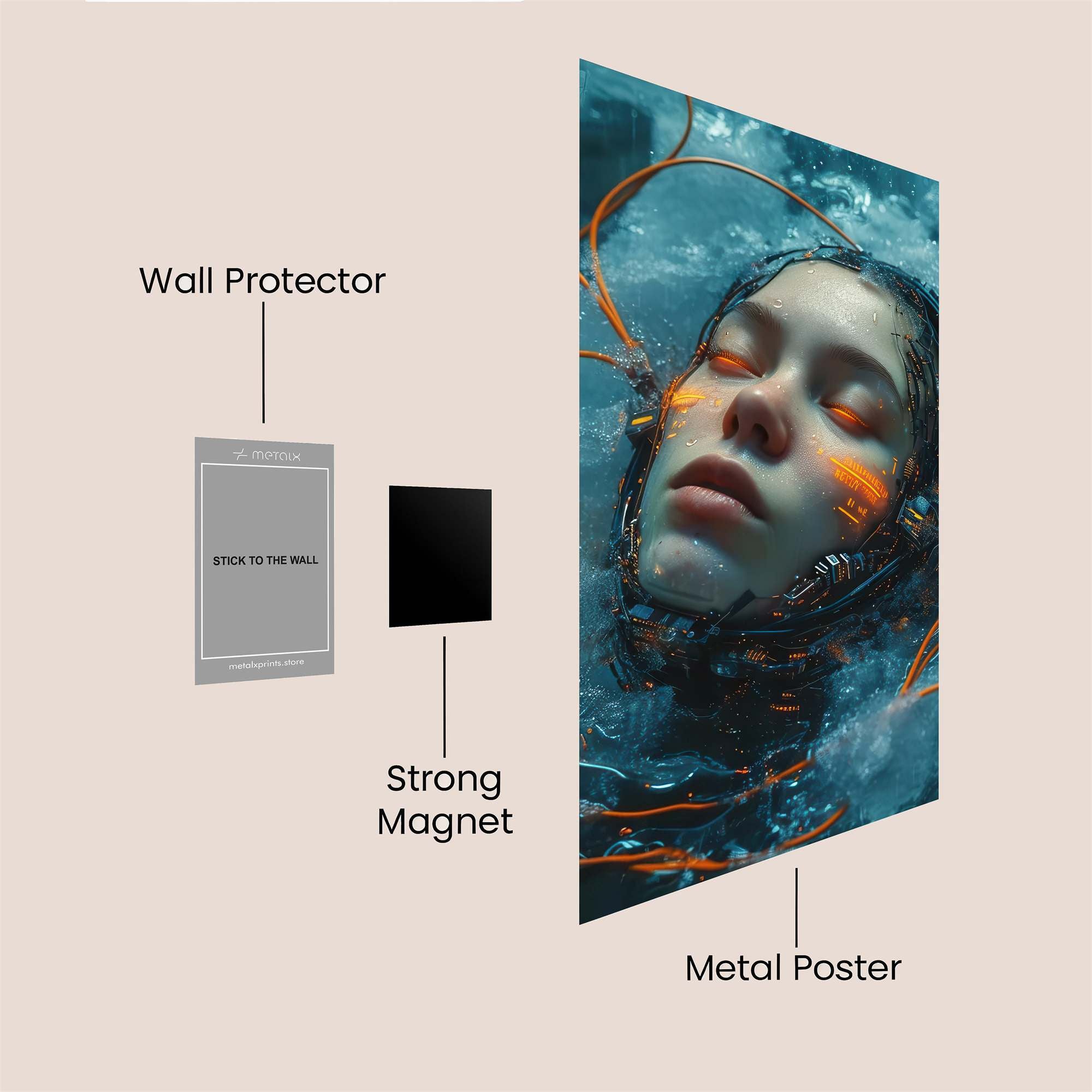 Camera Luminescent Safe Wall Magnetic / M