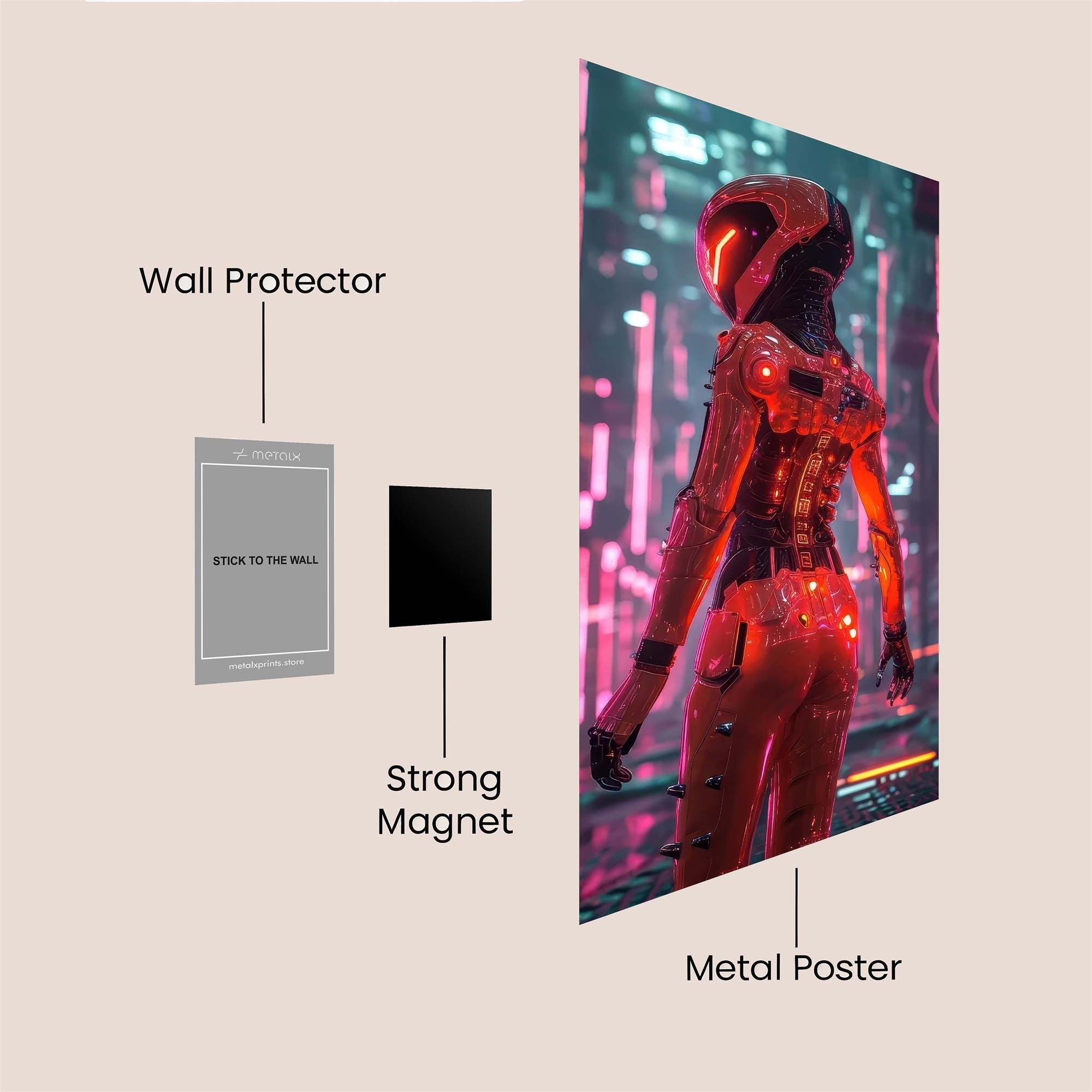 Vibrant Rebel Safe Wall Magnetic / M