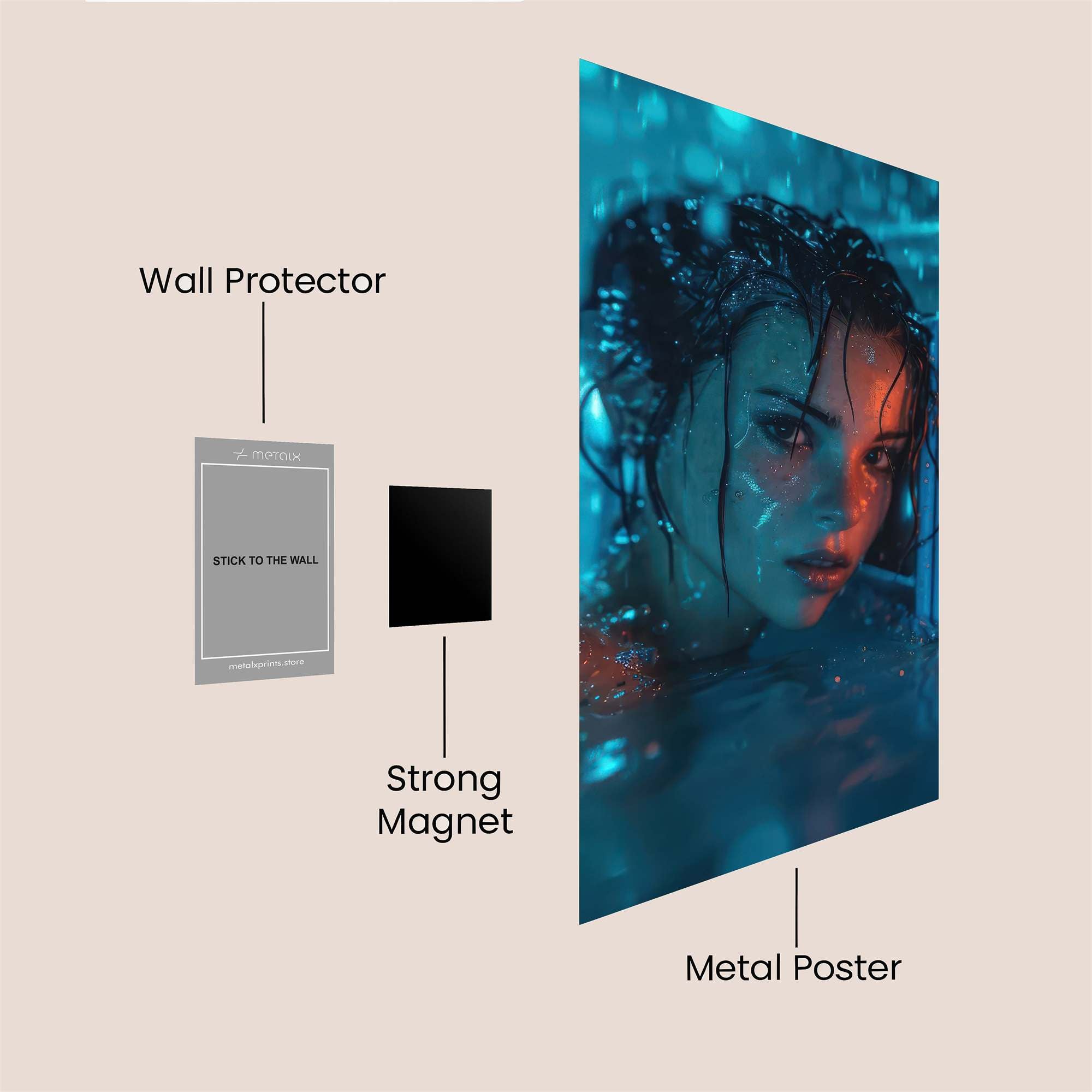 Mandrill Maverick Safe Wall Magnetic / M
