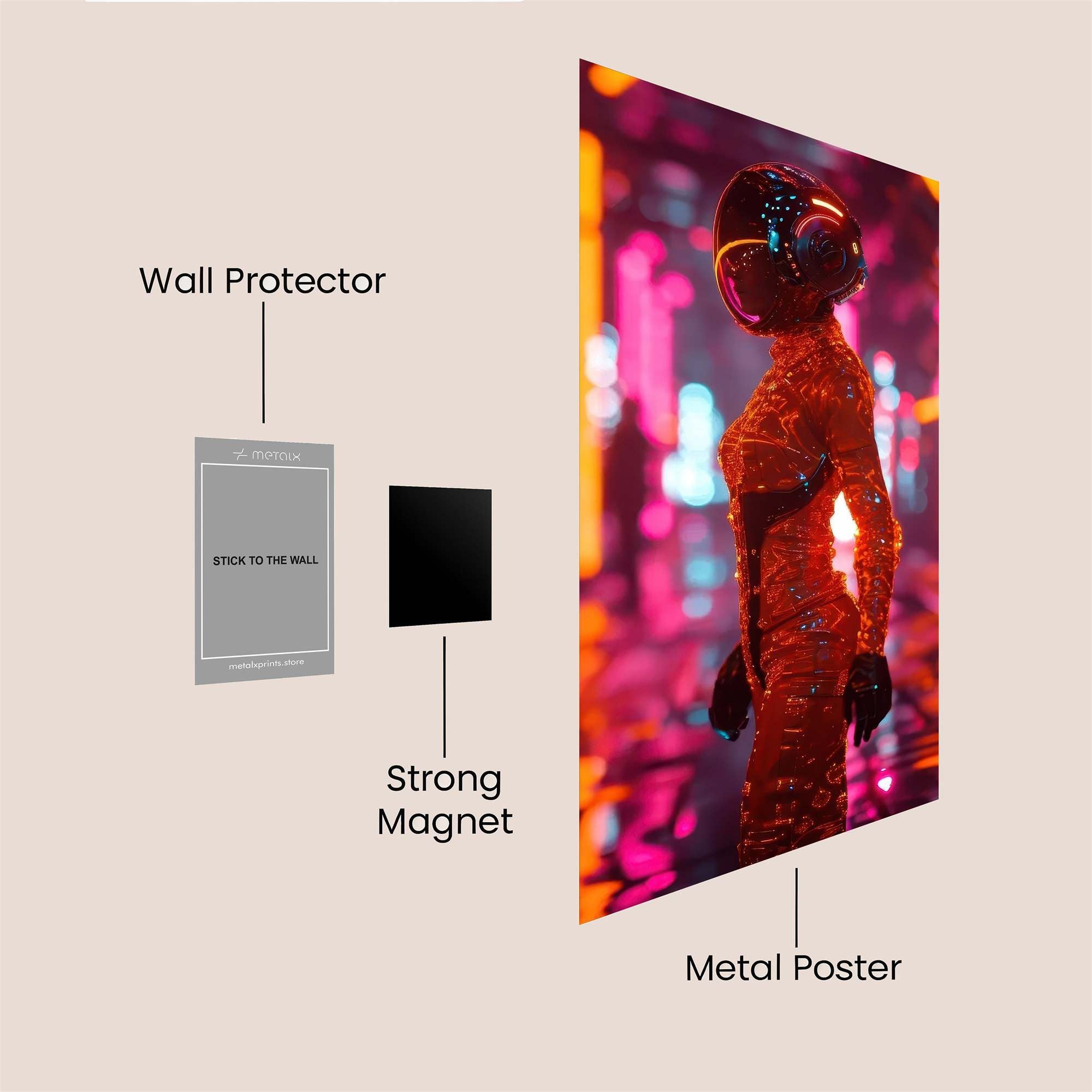 Mandrill Maverick Safe Wall Magnetic / M