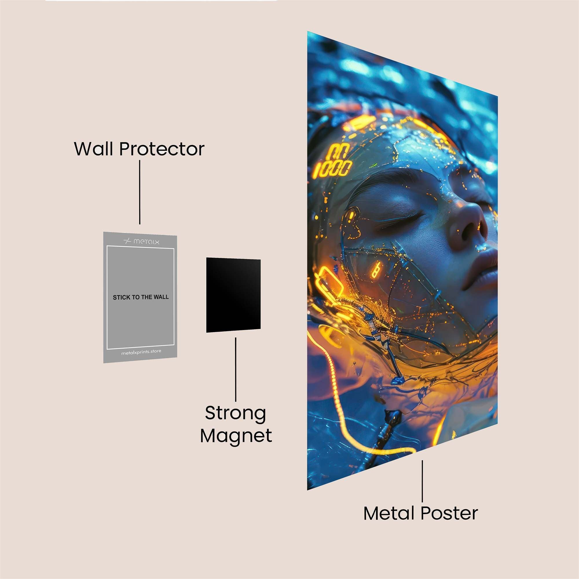 Python Enigmatic Safe Wall Magnetic / M