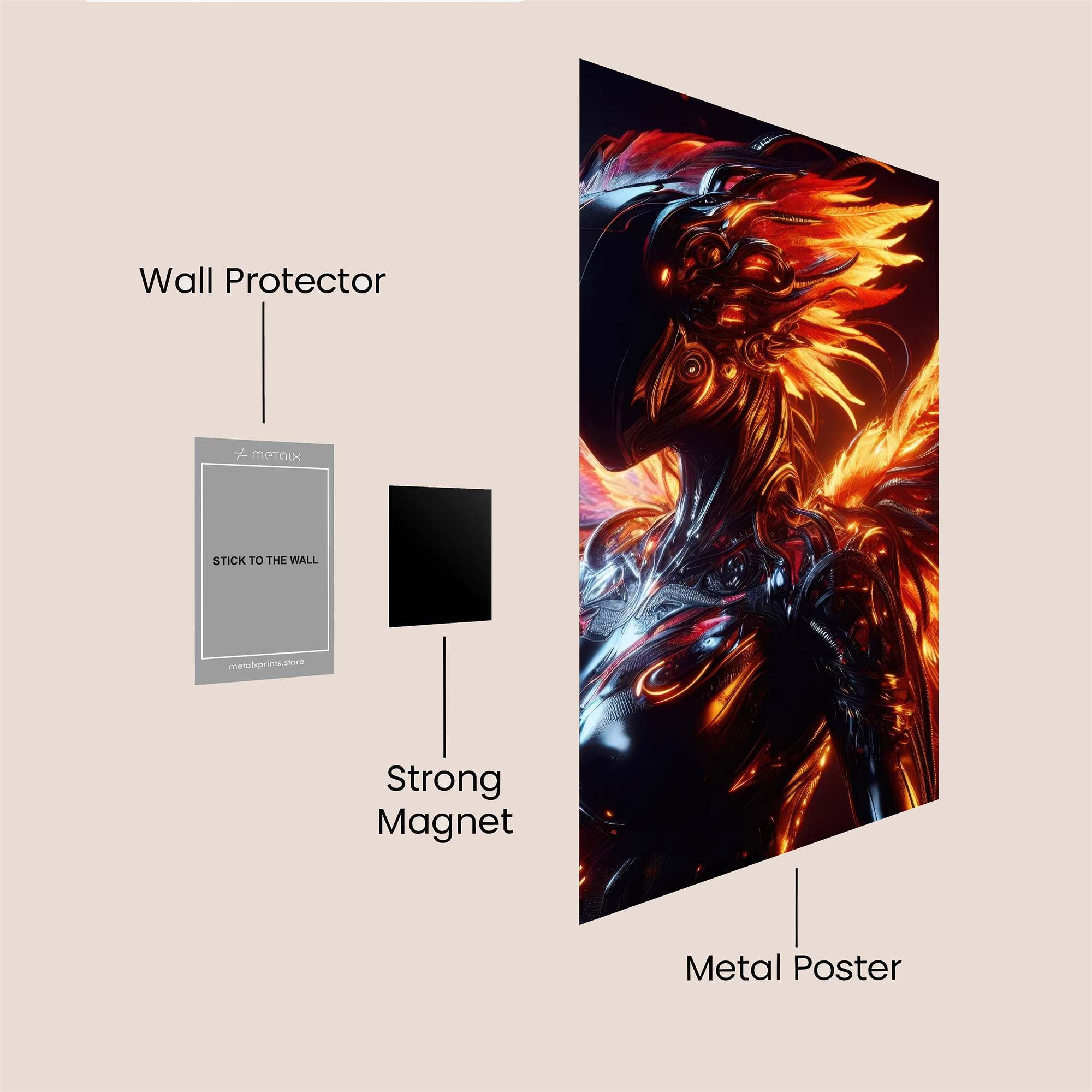 Blue Enigma Safe Wall Magnetic / M