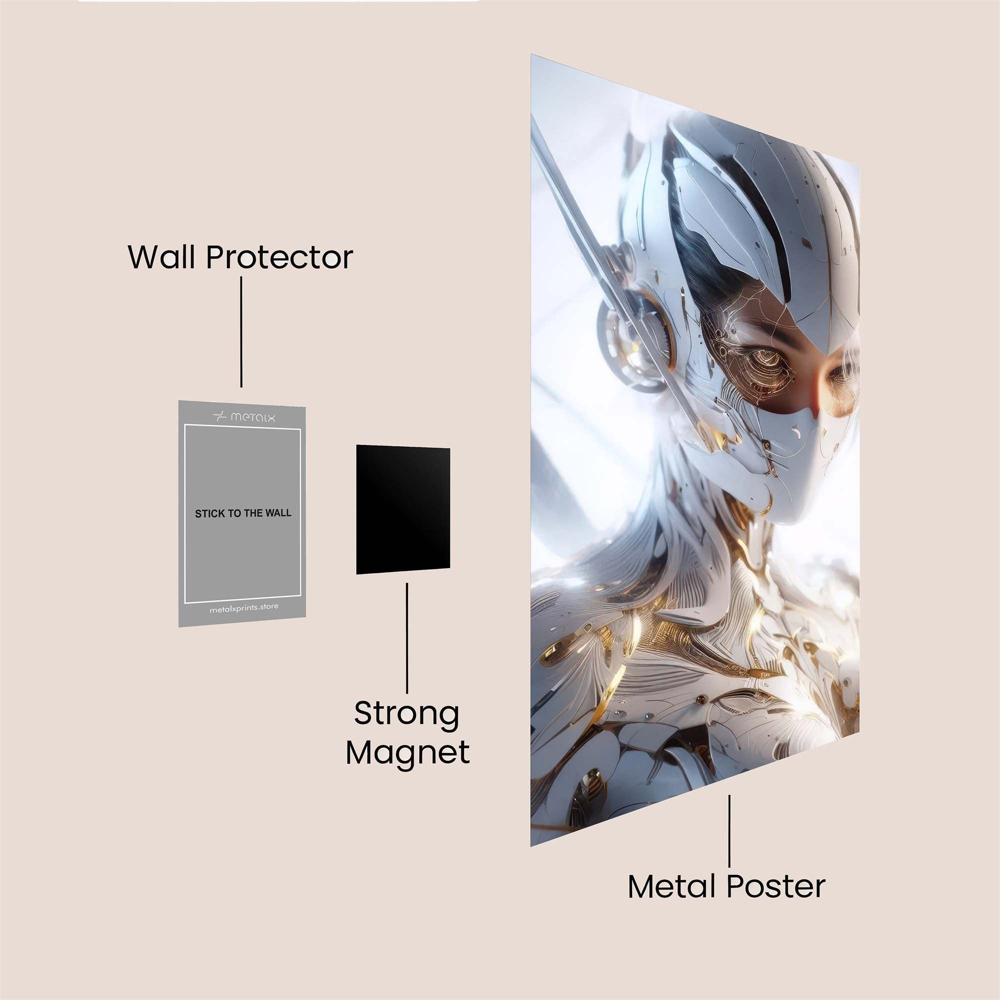 Cheetah Fierce Safe Wall Magnetic / M