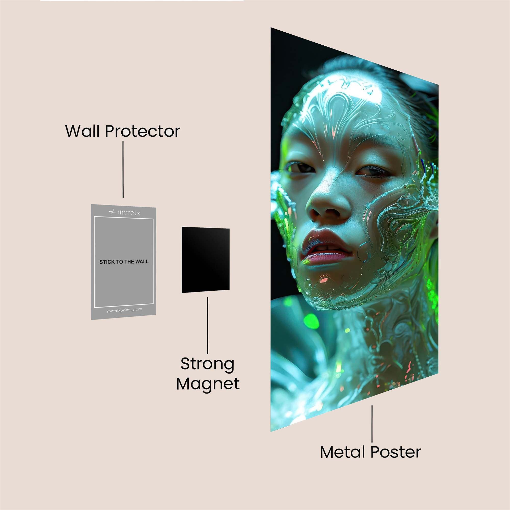 Gorilla Glam Safe Wall Magnetic / M