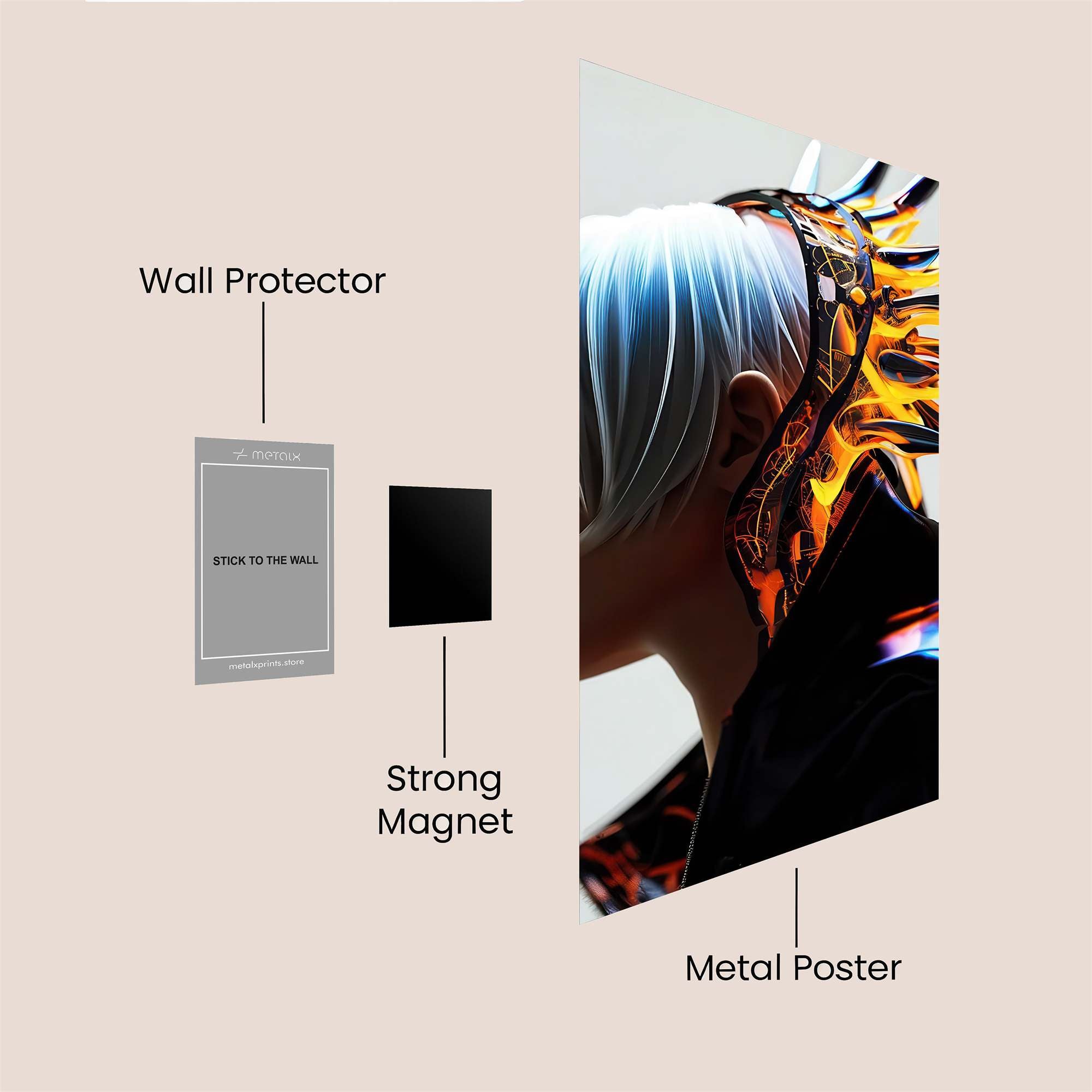 Gorilla Glam Safe Wall Magnetic / M