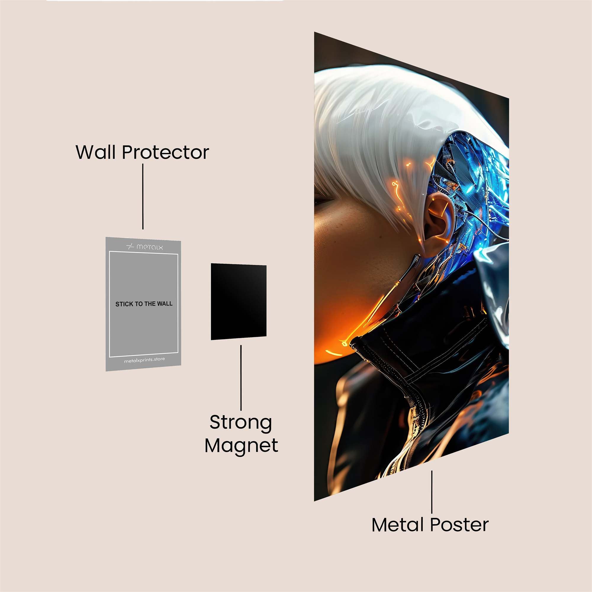 Heart Enigma Safe Wall Magnetic / M