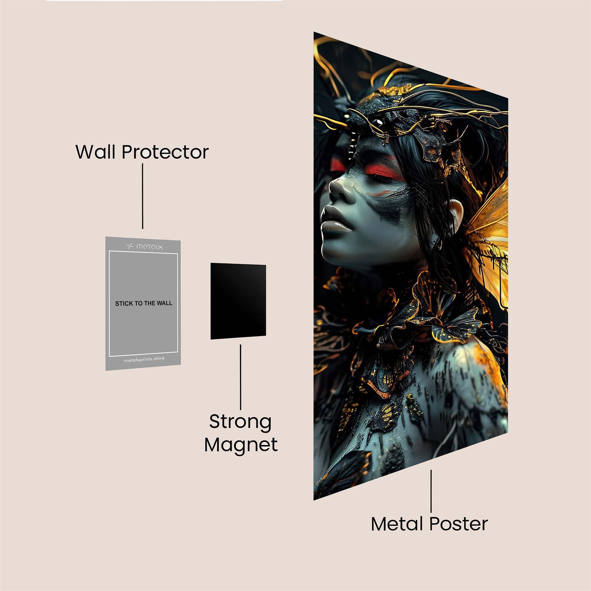 Chimp Swagger Safe Wall Magnetic / M